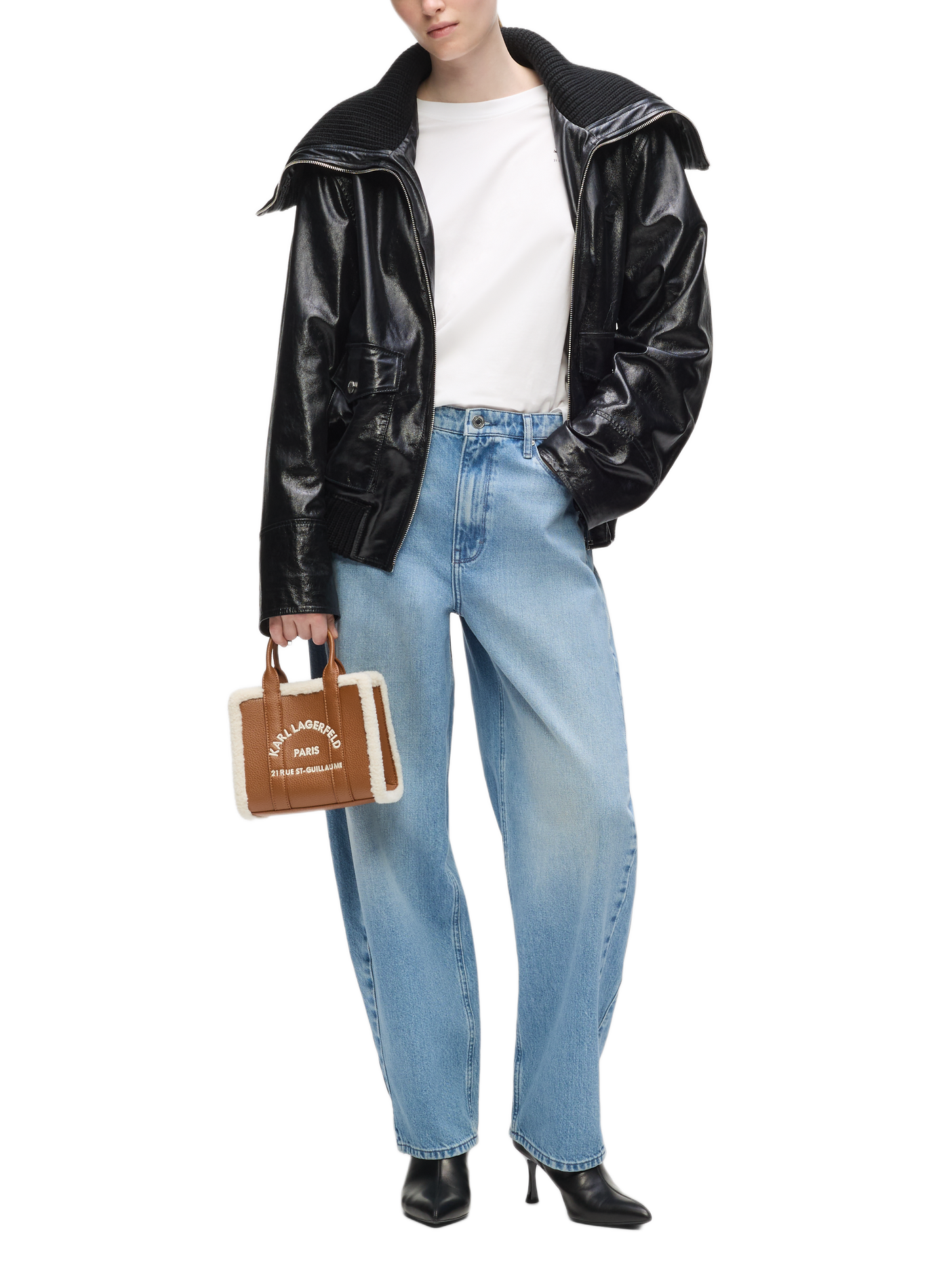 Handbag K/RSG KARL LAGERFELD Brown