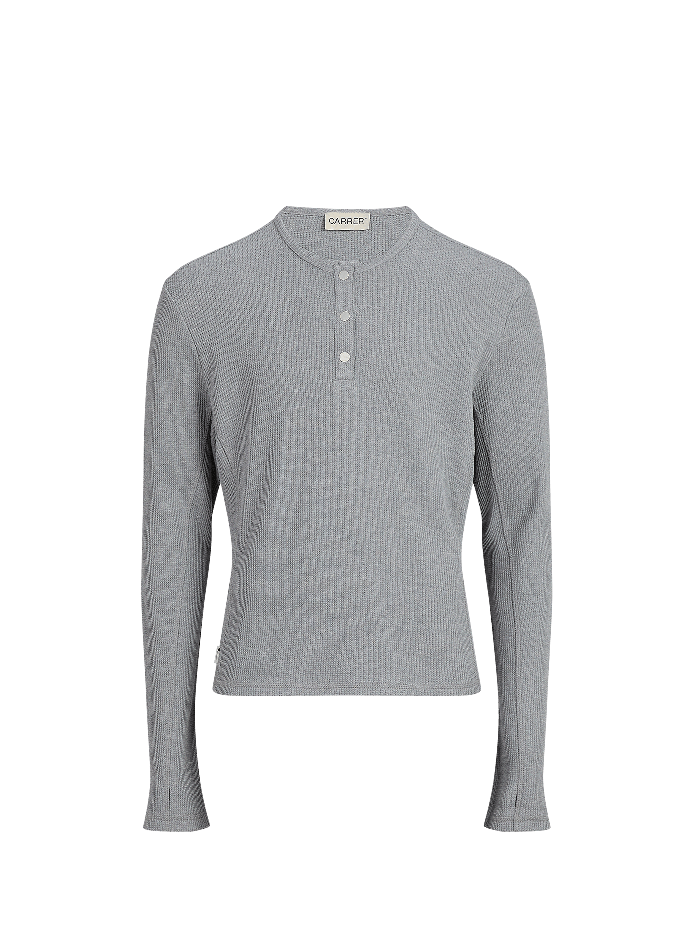 Long-sleeved cotton top CARRER Grey