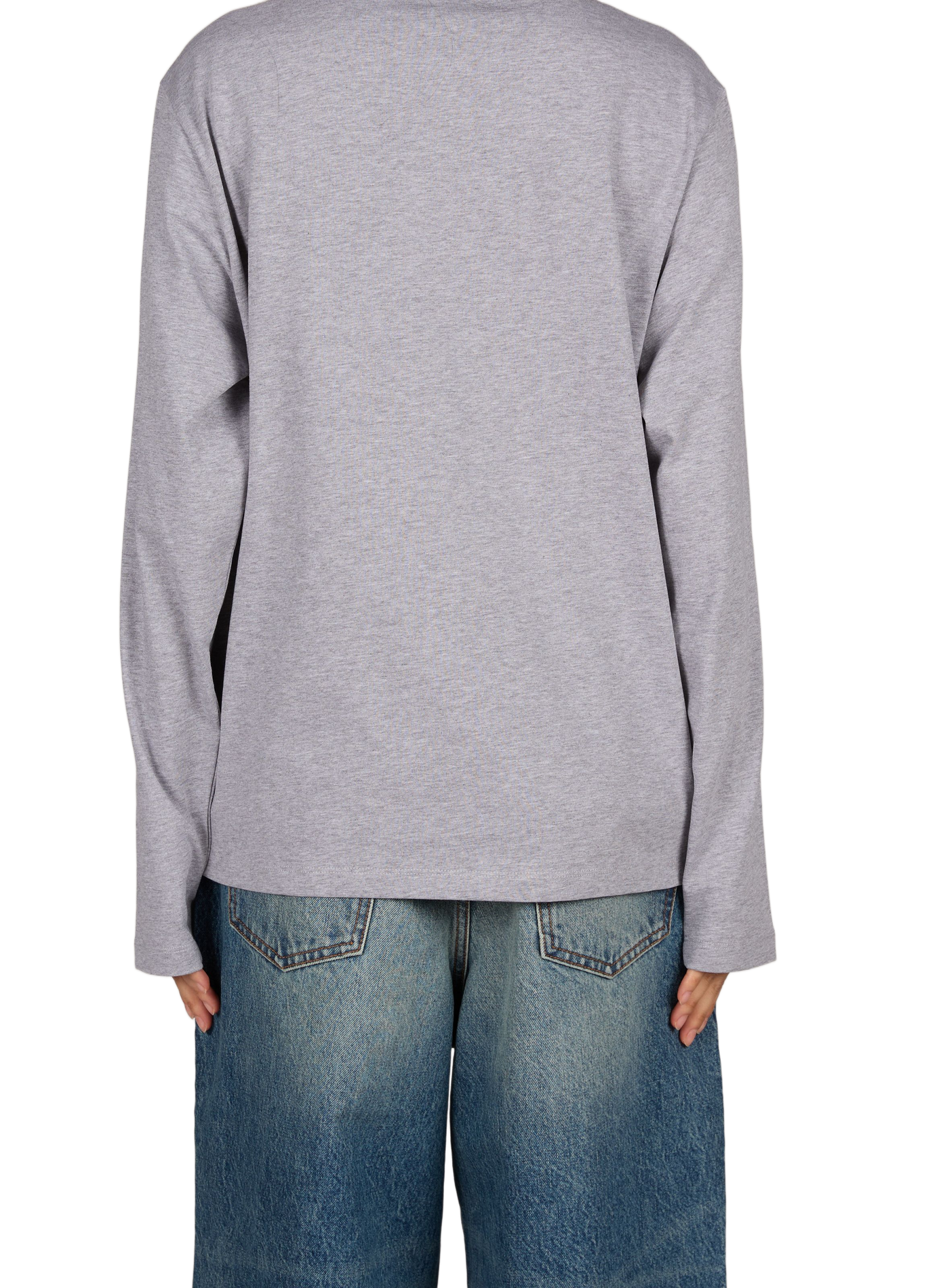 Long-sleeve cotton logo T-shirt COPERNI Grey