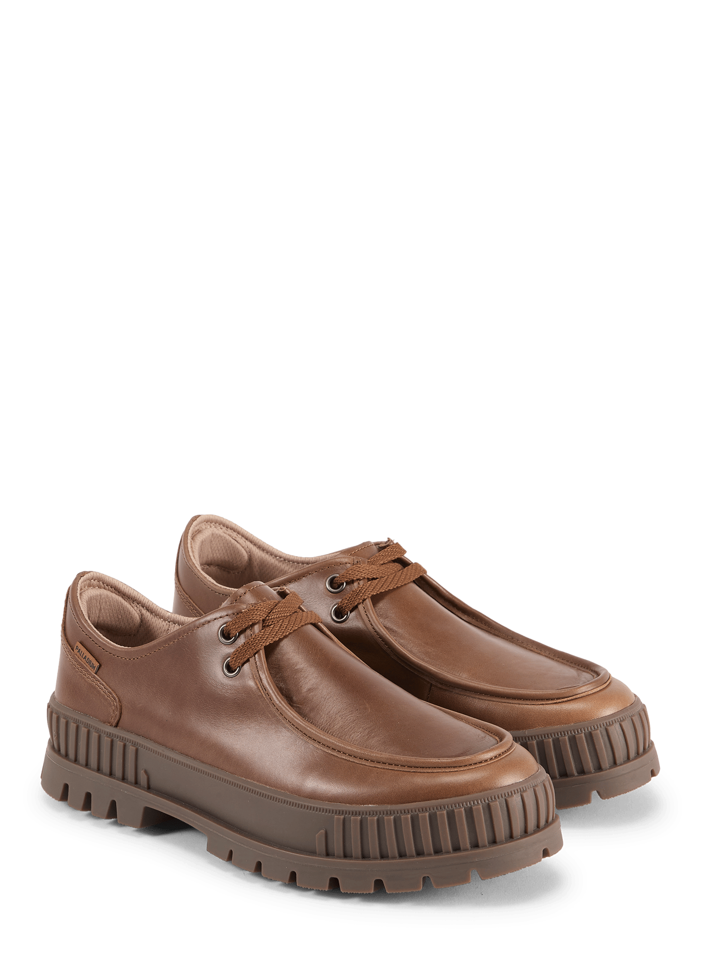 Derbies en cuir PALLADIUM Marron