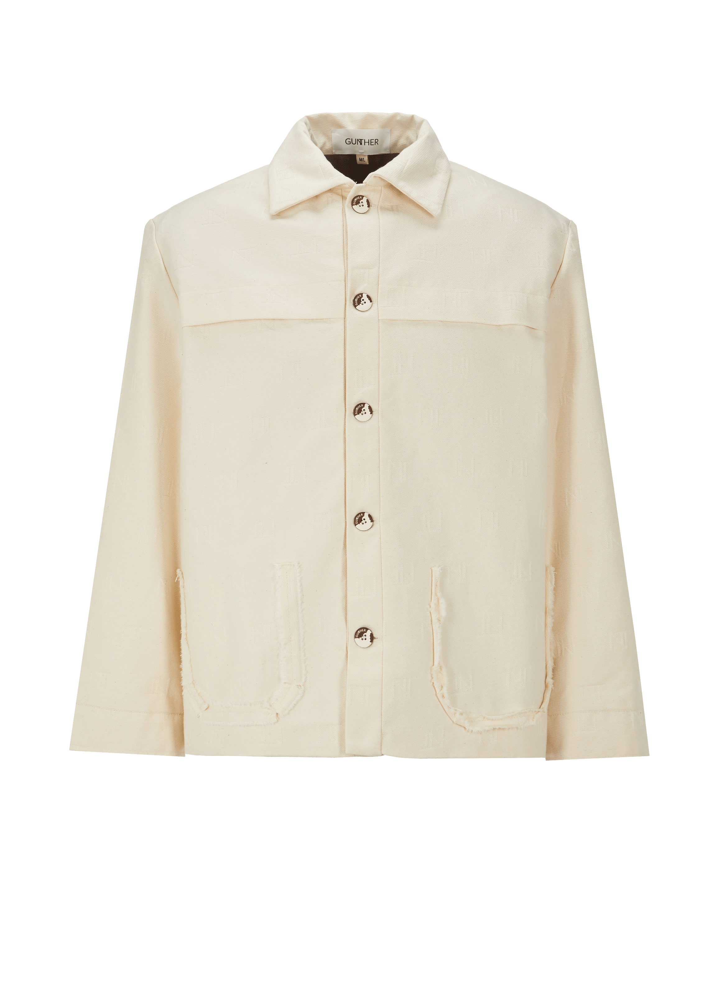 Veste monogrammée en coton