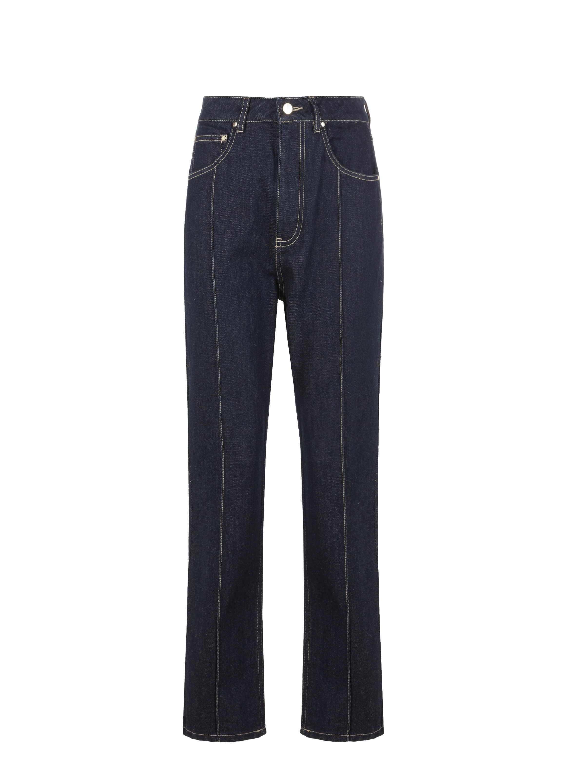 SAISON 1865 Topstitched jeans Blue