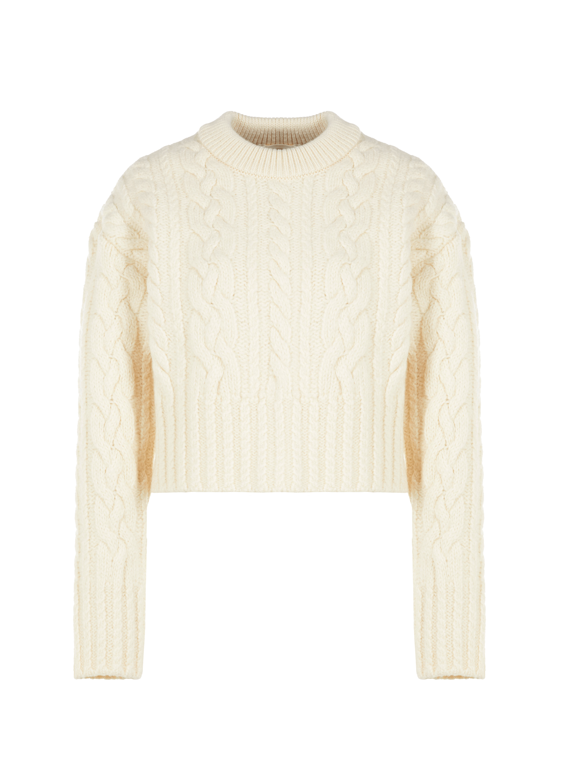 Pull en maille torsadée