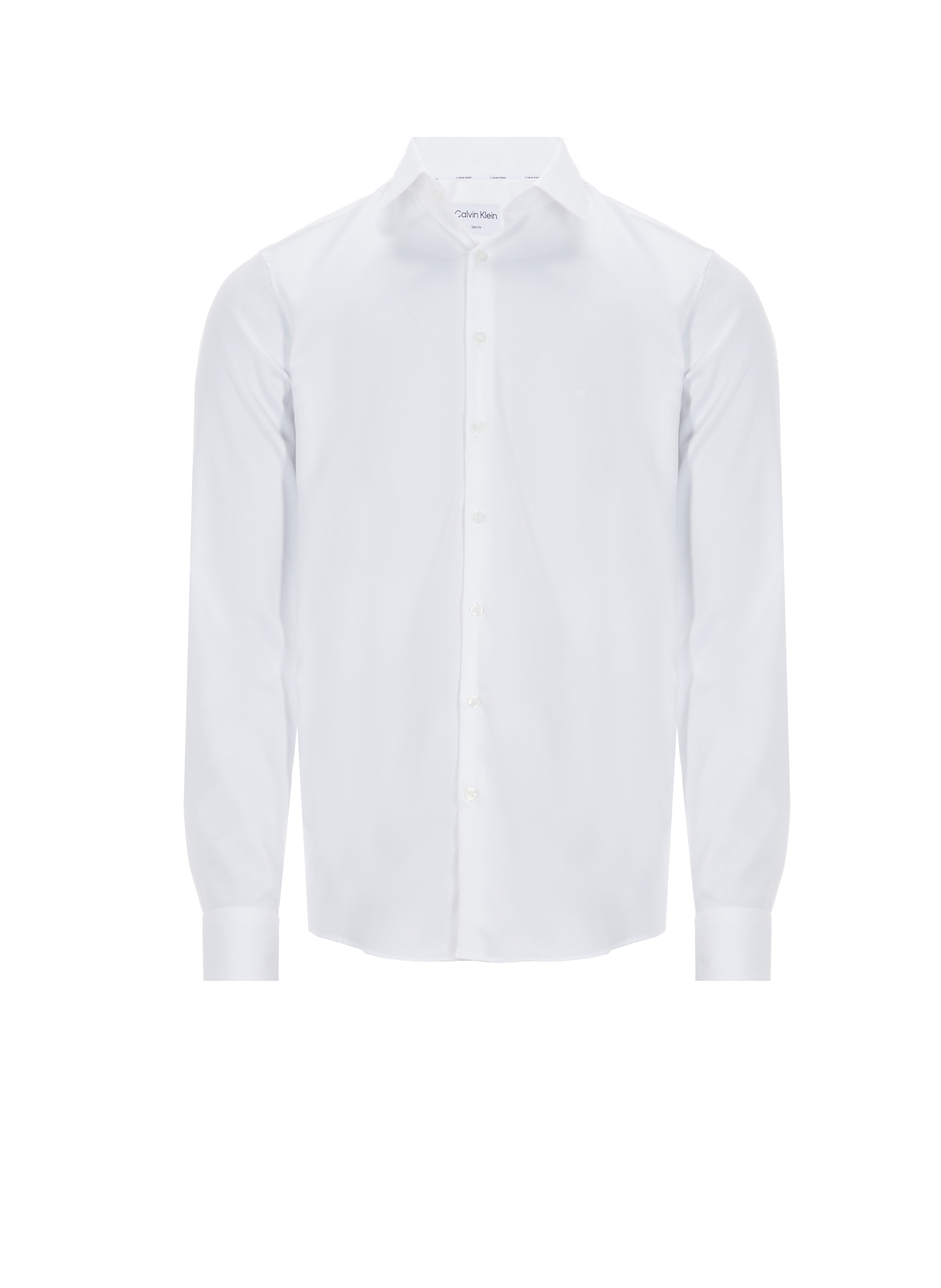 Long-sleeved cotton shirt White