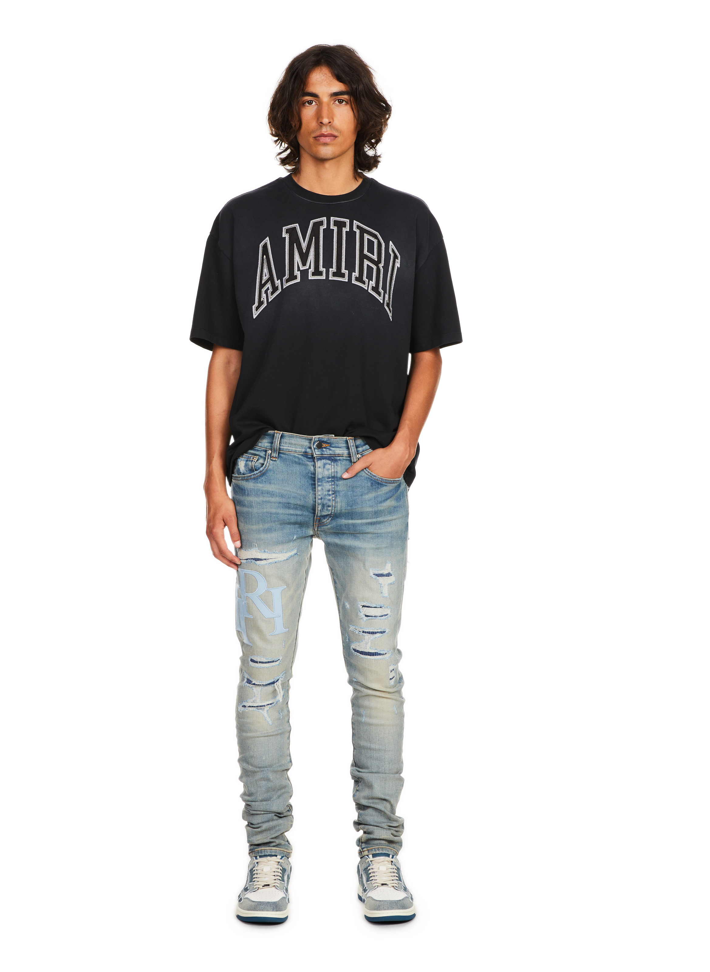 Oversized logo t-shirt AMIRI Black
