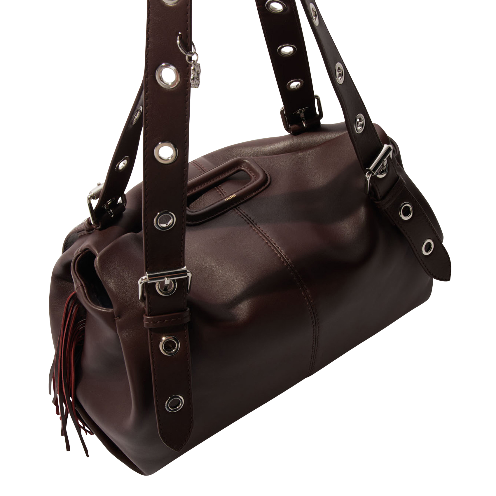 Grand sac shopping en cuir miss m xl MAJE Rouge