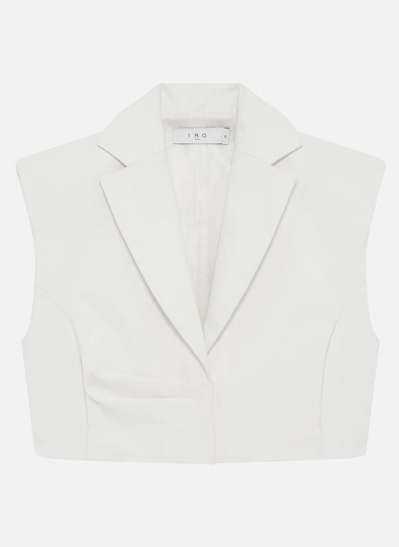 Gilet droit en coton balny Blanc by IRO IRO Gilet droit en coton balny Blanc