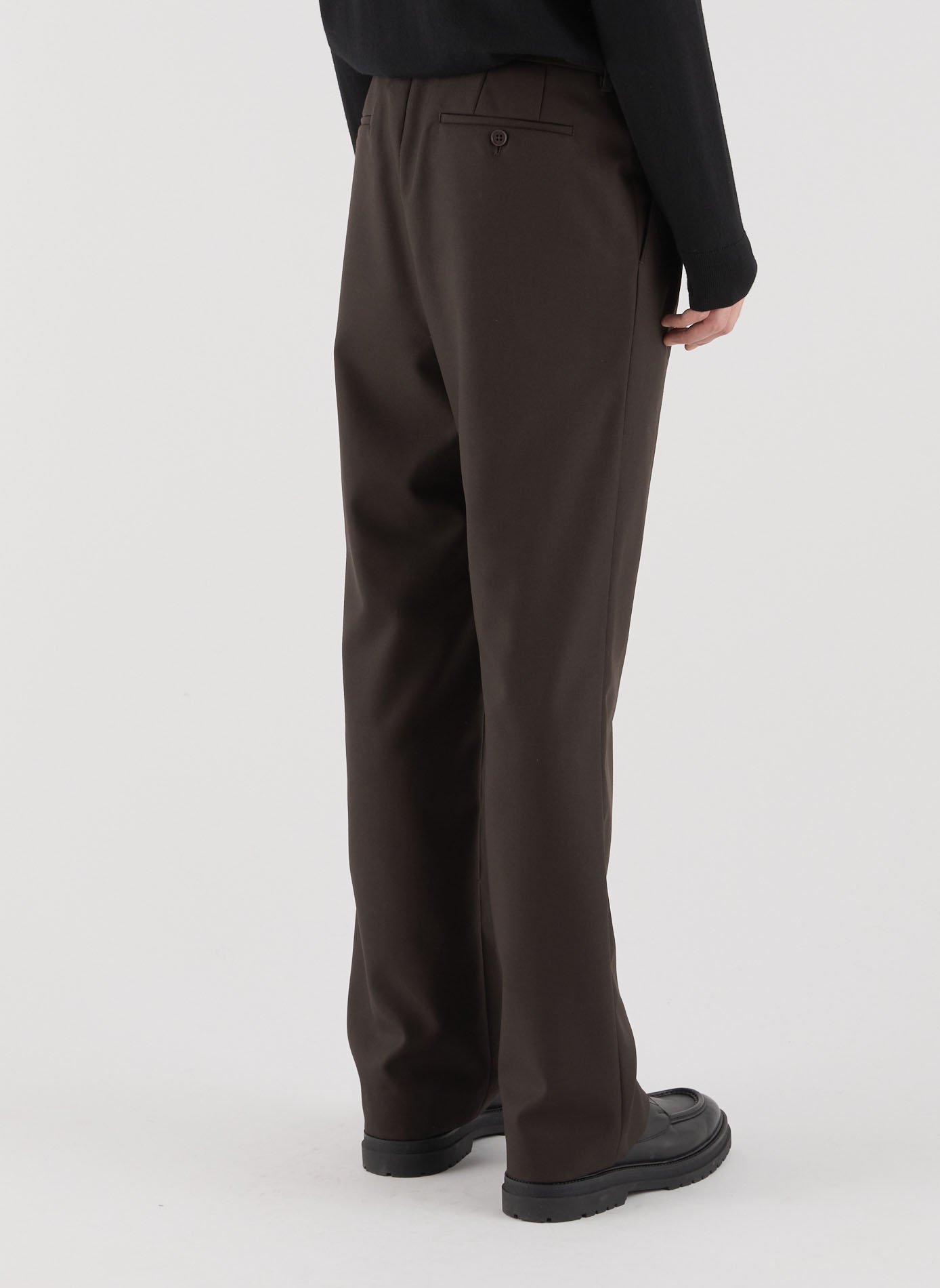Wide-leg wool trousers SAISON 1865 Brown