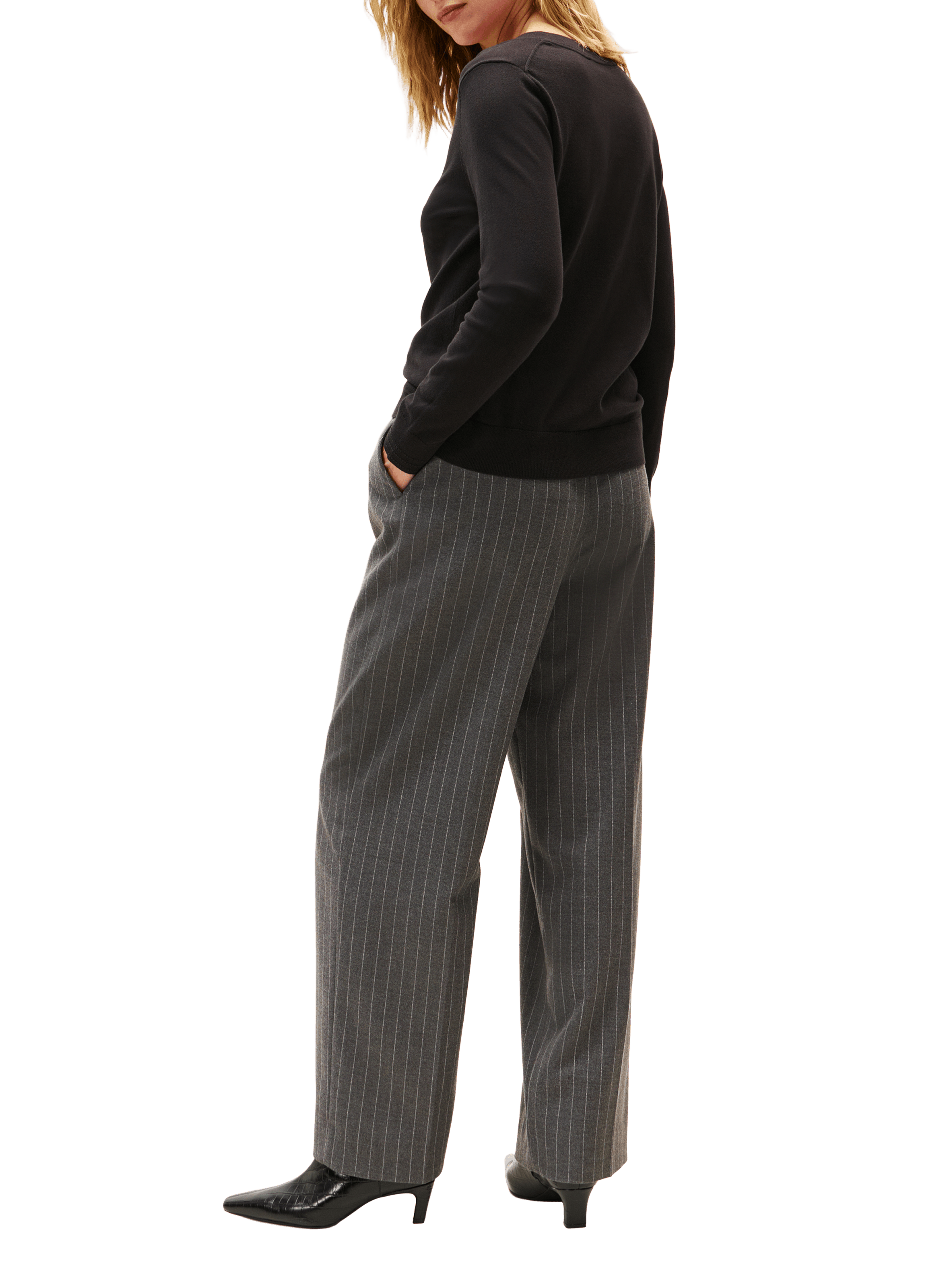 Pull à rayures  TOMMY HILFIGER Noir