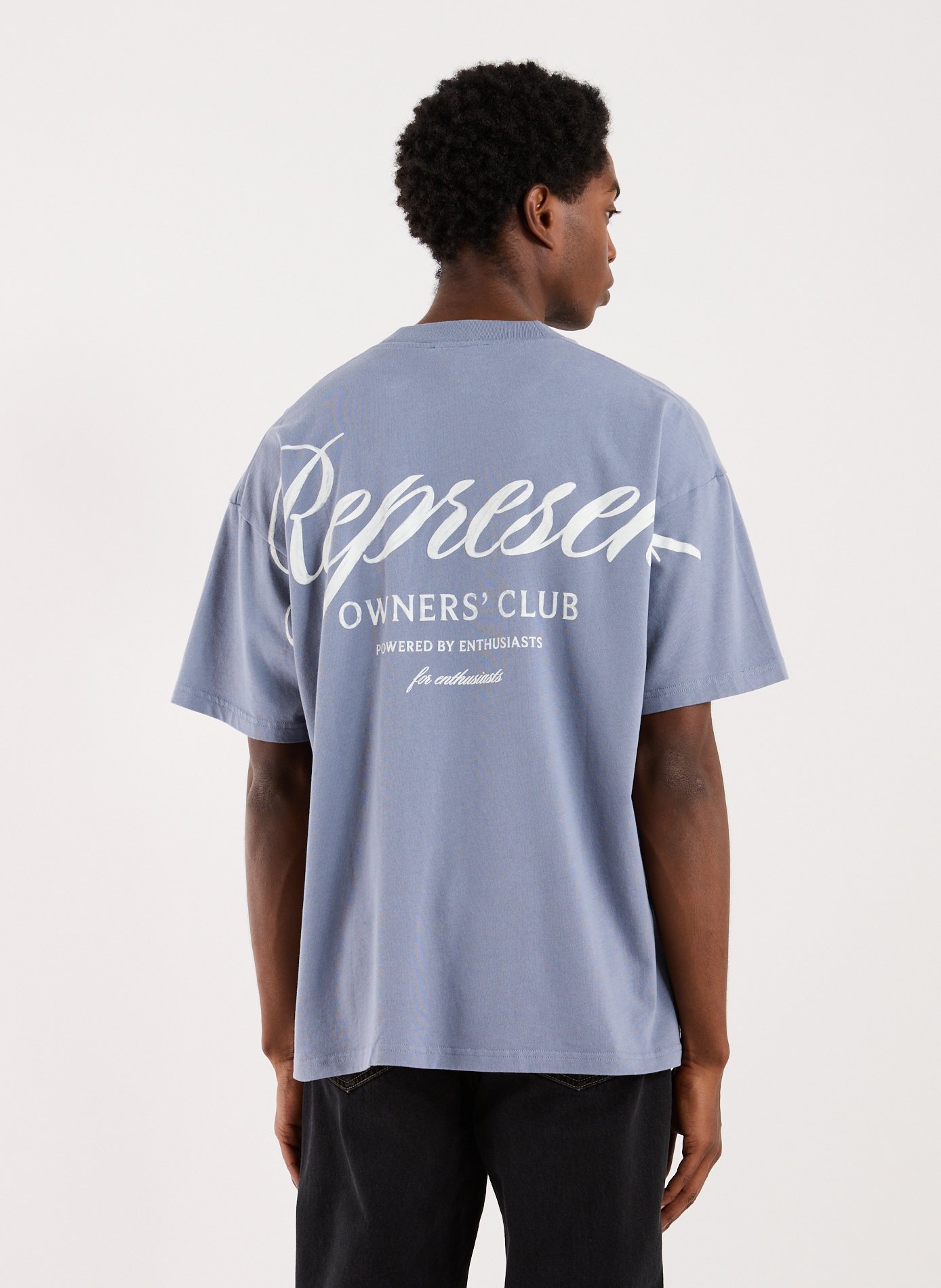 Loose cotton T-shirt REPRESENT Grey