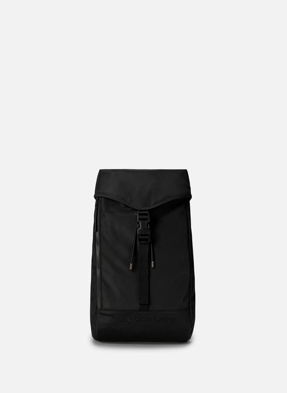 Sac à dos à rabat Noir by POLO RALPH LAUREN POLO RALPH LAUREN Sac à dos à rabat Noir