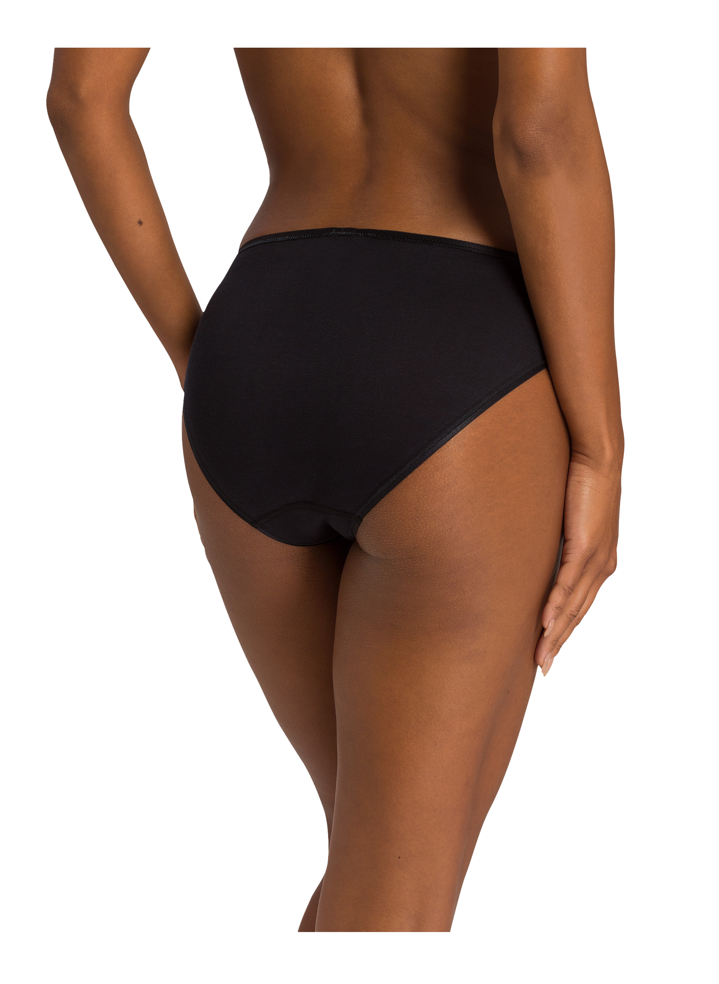 Culotte sans couture en coton HANRO Noir