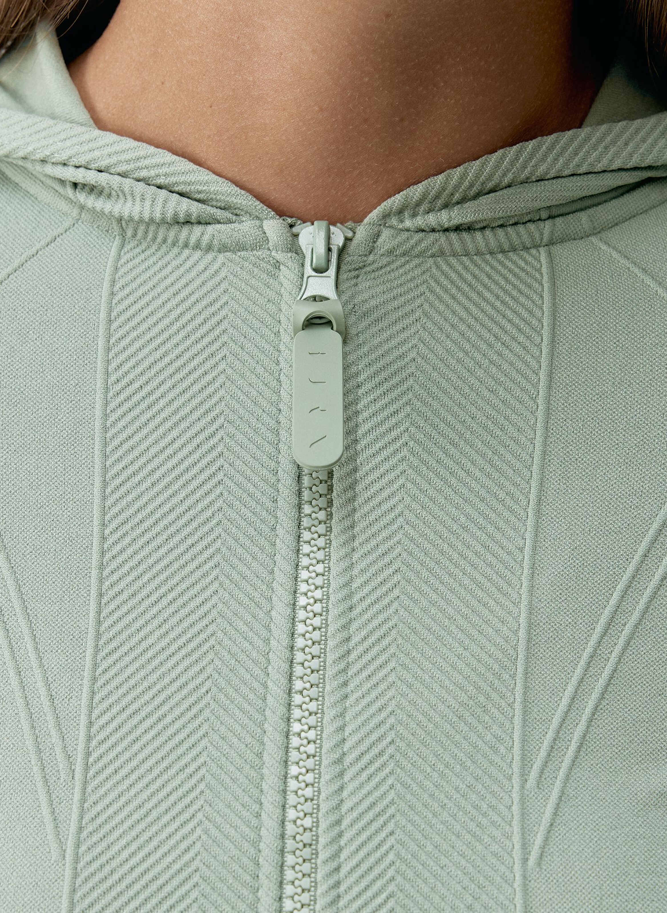 Veste de sport zippée seamless athleisure sarvan BORN LIVING YOGA Vert