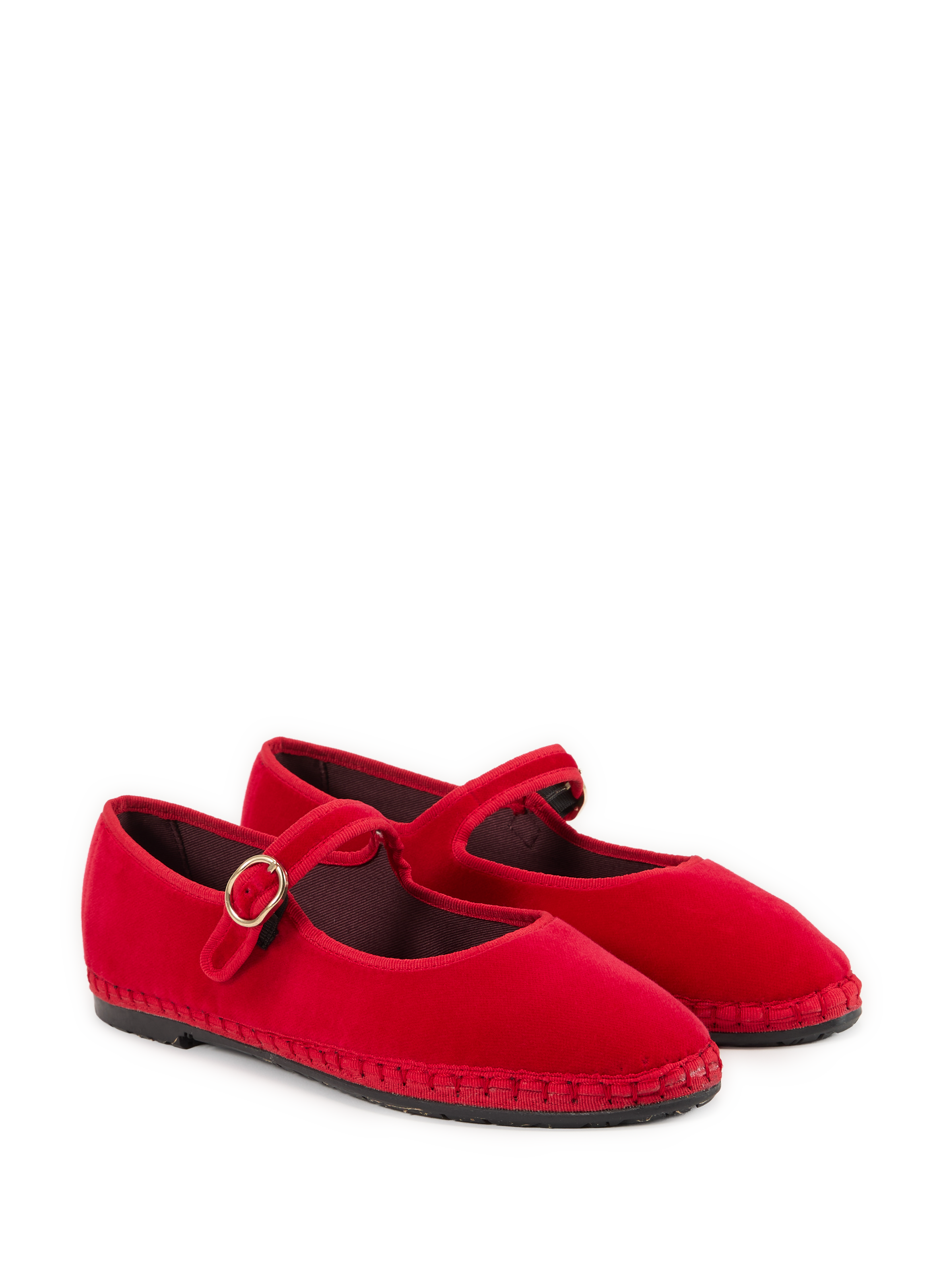 Ballerines Mellark en velours FLABELUS Rouge