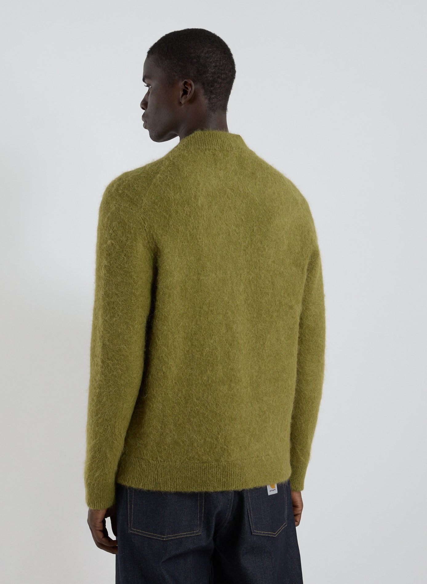 Mixed alpaca aviator jacket NN.07 Green