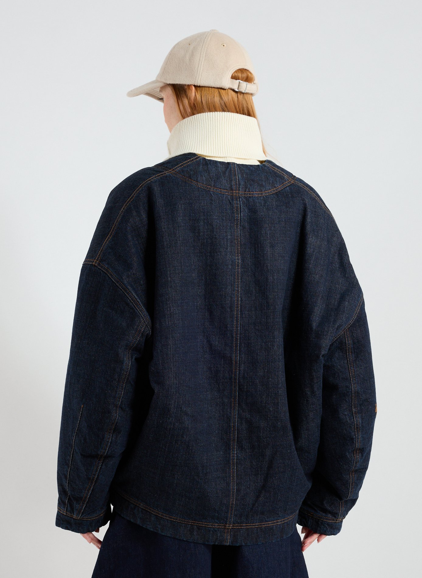 Veste large encolure V JACQUEMUS Bleu