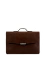 Porte-document en cuir | Marron by IL BISONTE IL BISONTE Porte-document en cuir | Marron