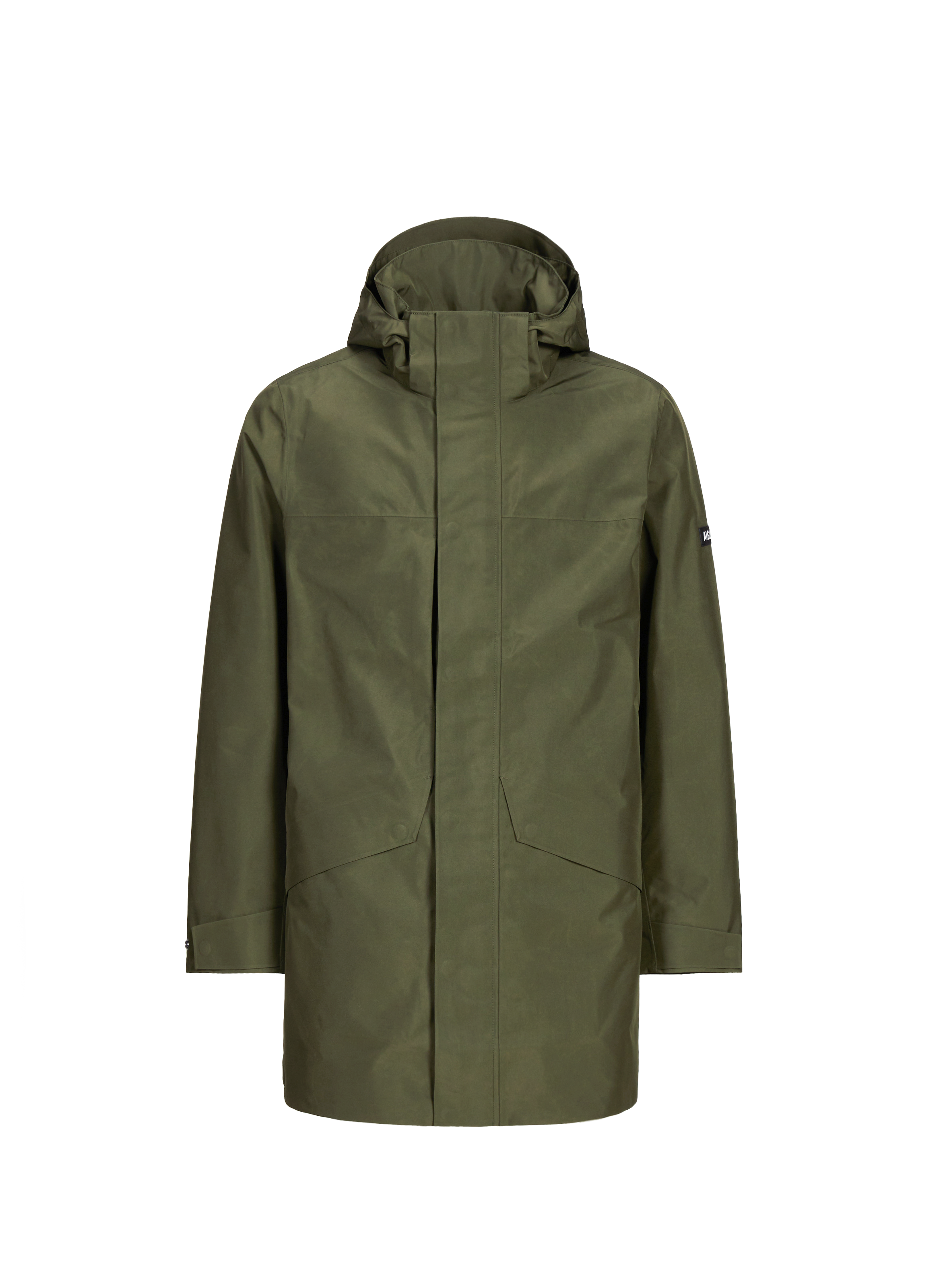 Parka imperméable à capuche AIGLE Kaki