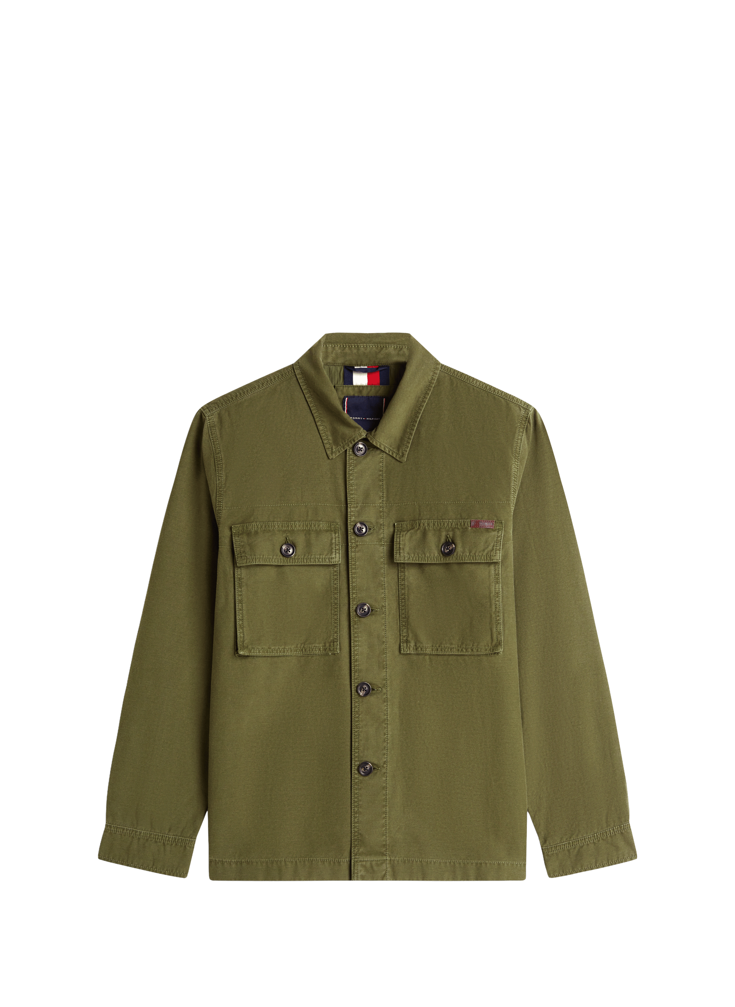 Veste surchemise en coton TOMMY HILFIGER Kaki