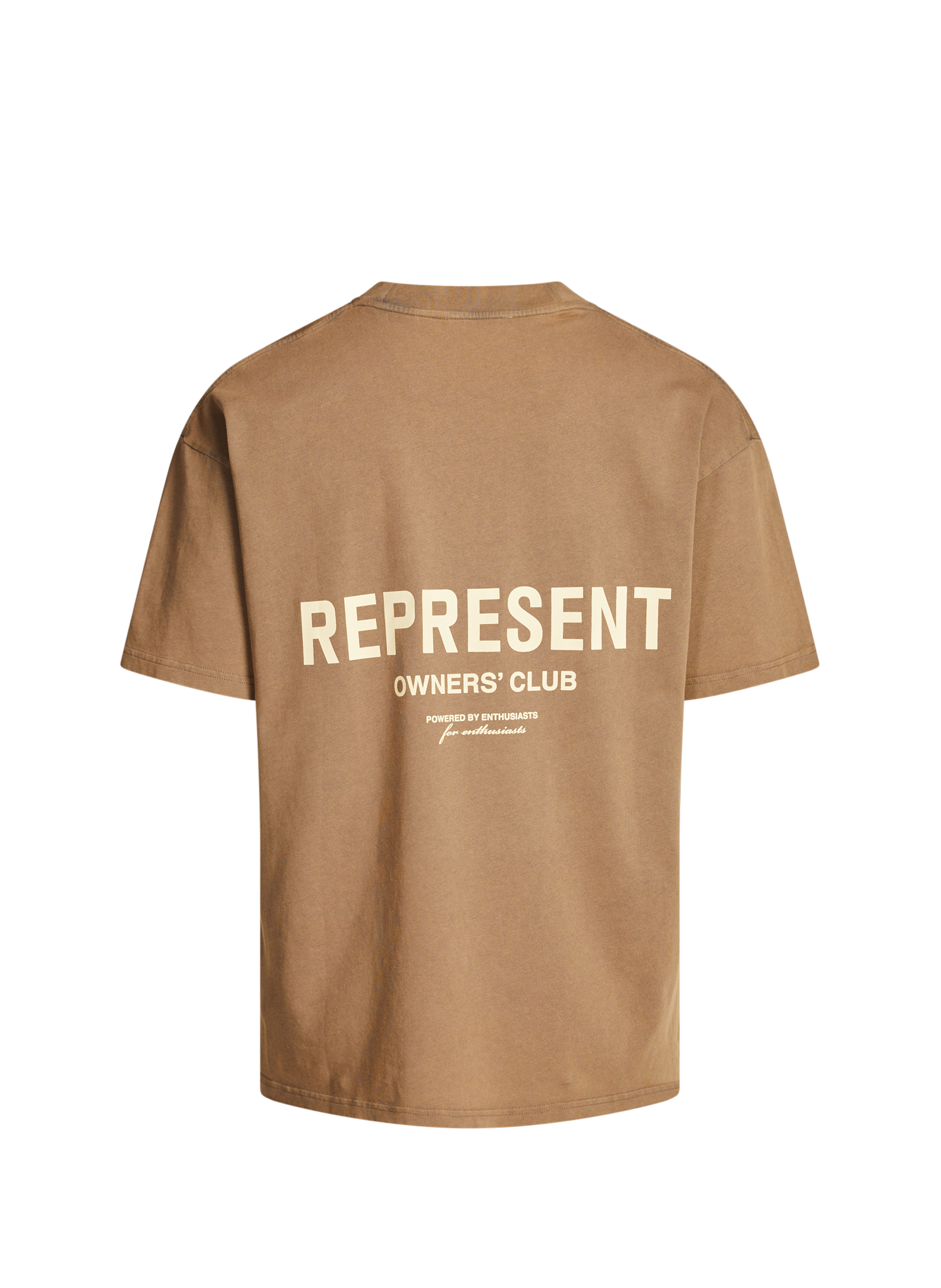Straight-fit cotton T-shirt REPRESENT Beige