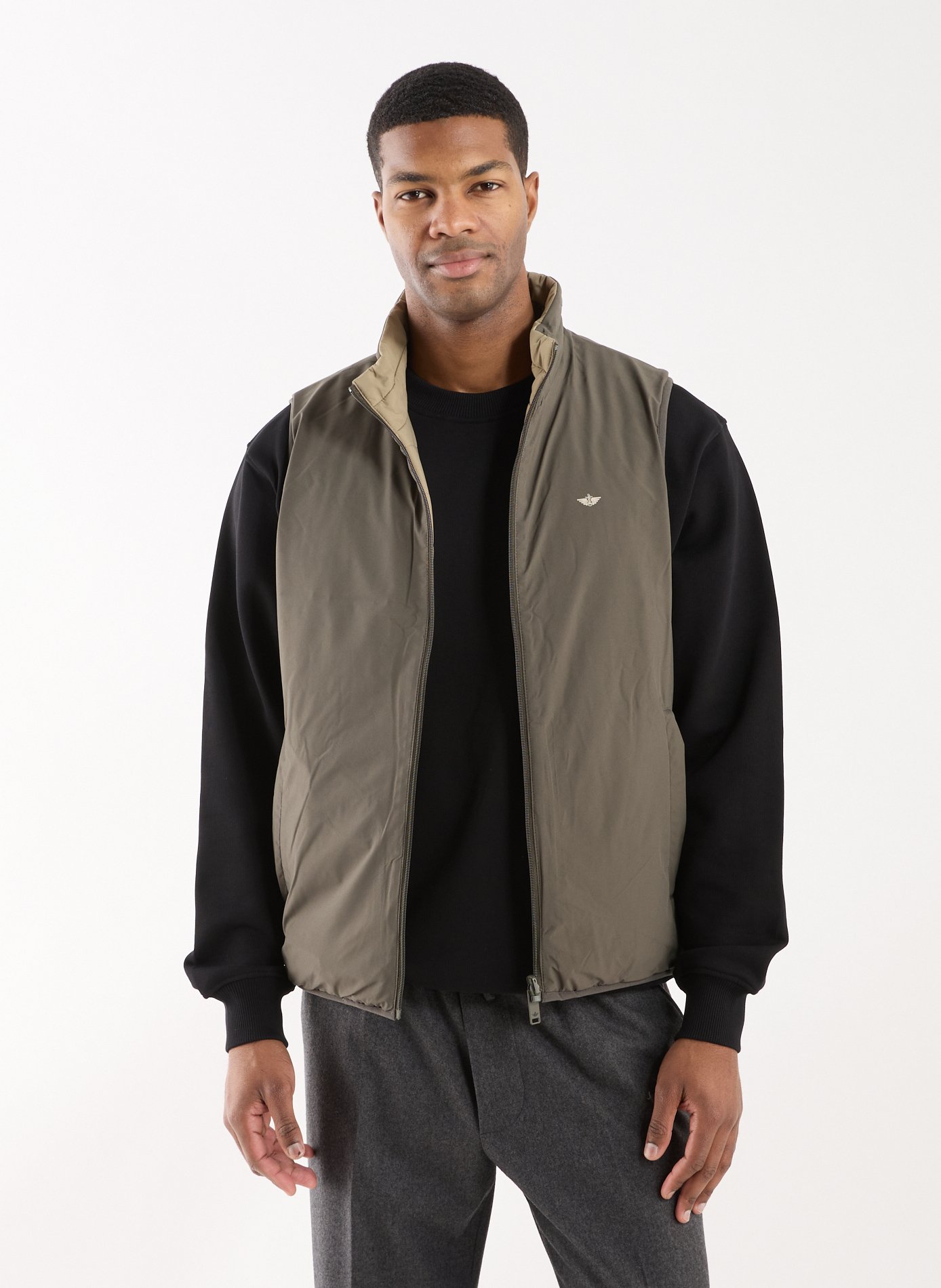 Doudoune sans manches réversible DOCKERS Kaki