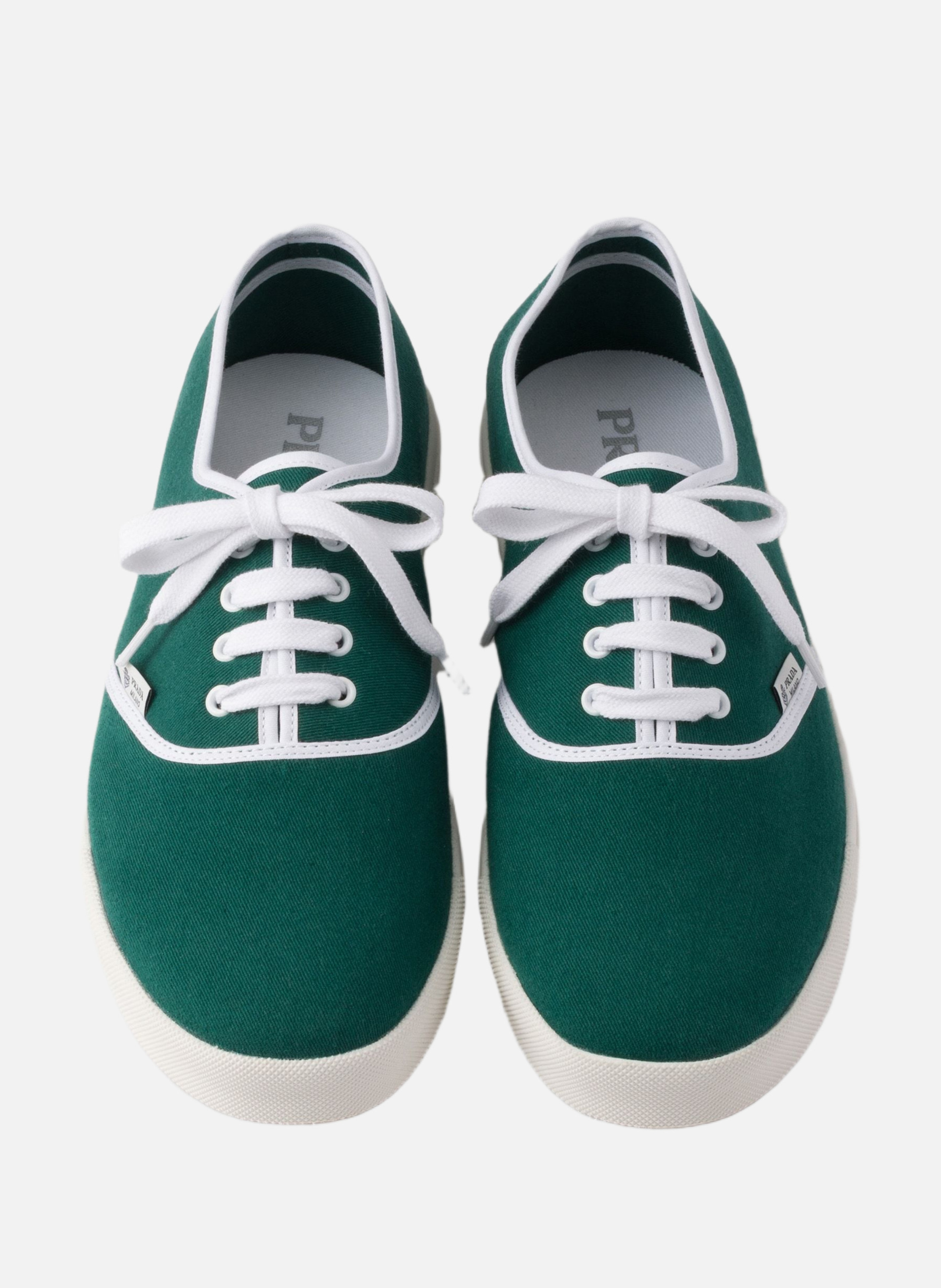 Baskets en tissu PRADA Vert