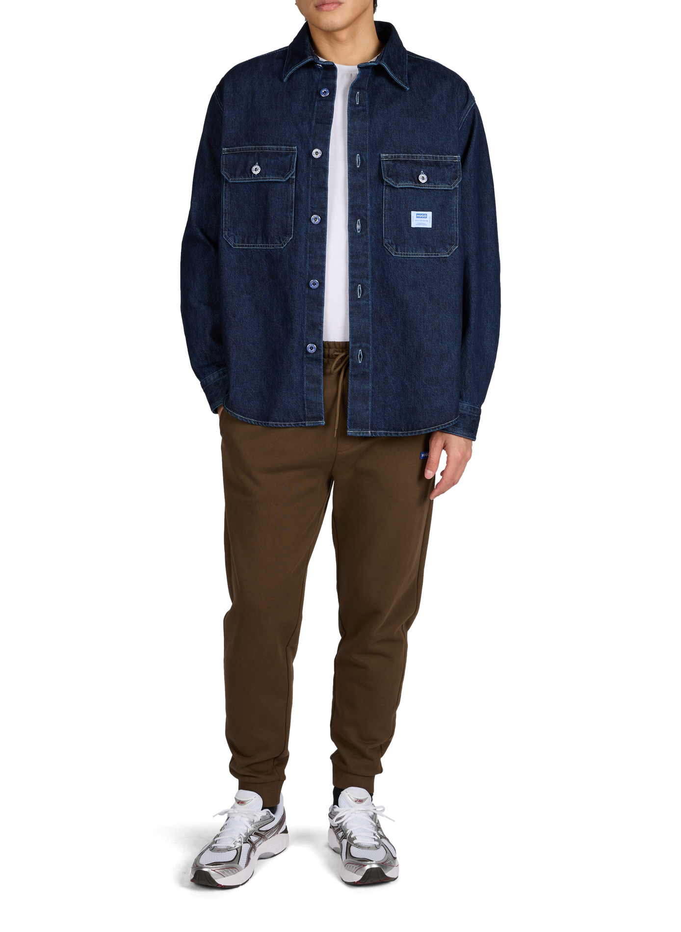 Cotton Givenchy Paris Joggers HUGO BLUE Brown