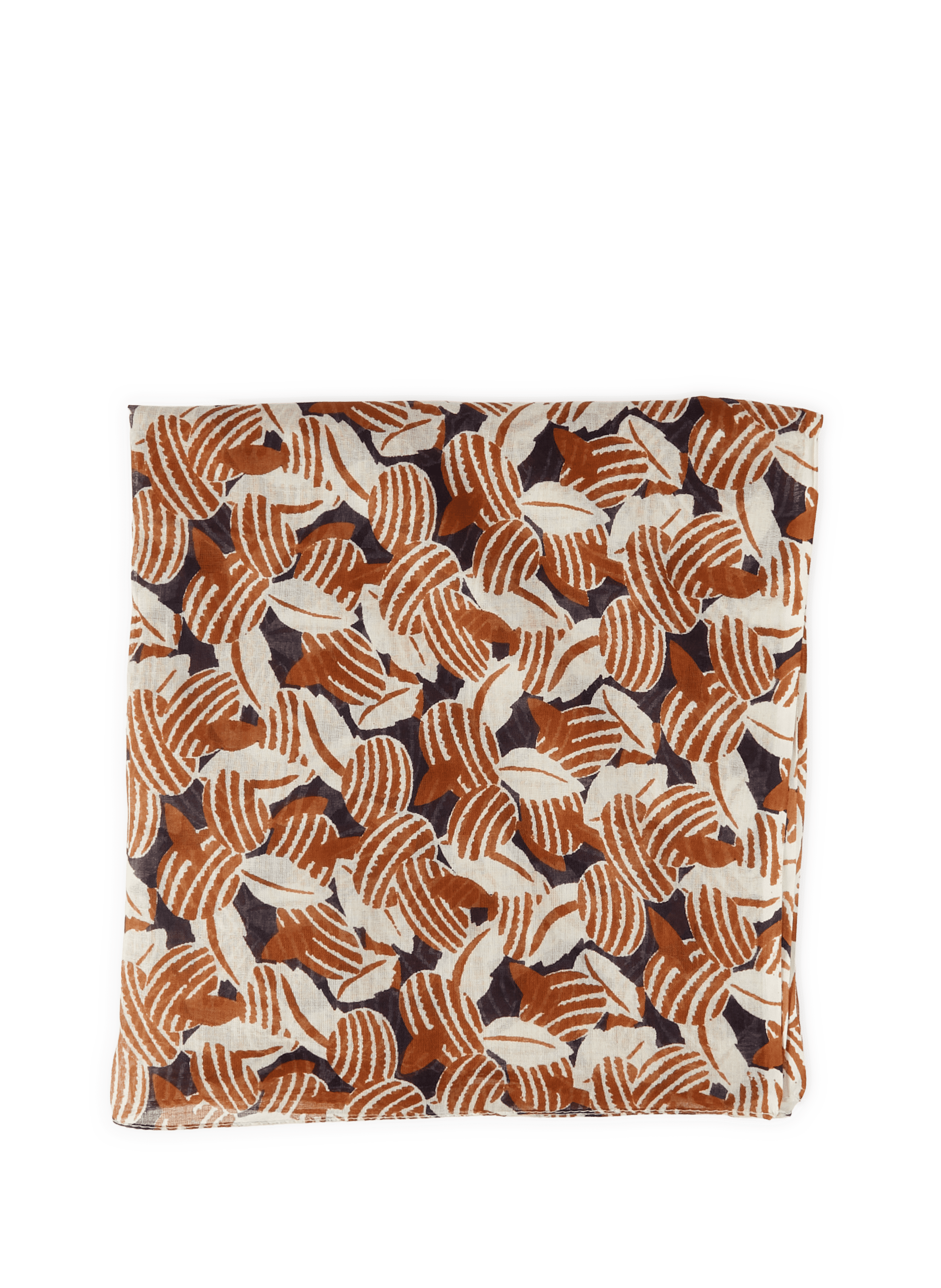 Etole Ovales et Ronds en coton AU PRINTEMPS PARIS Marron