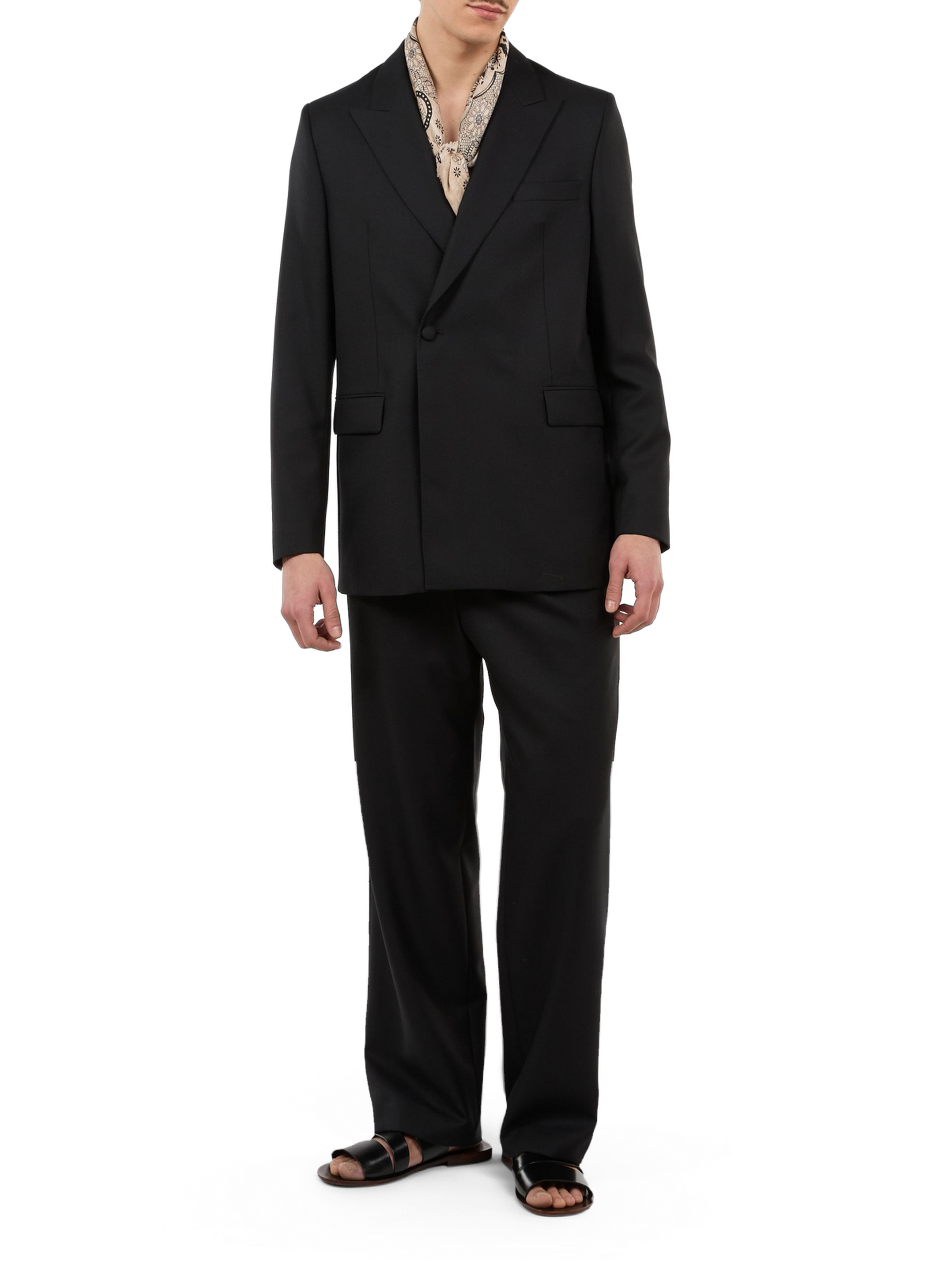 Cropped wool trousers SAISON 1865 Black