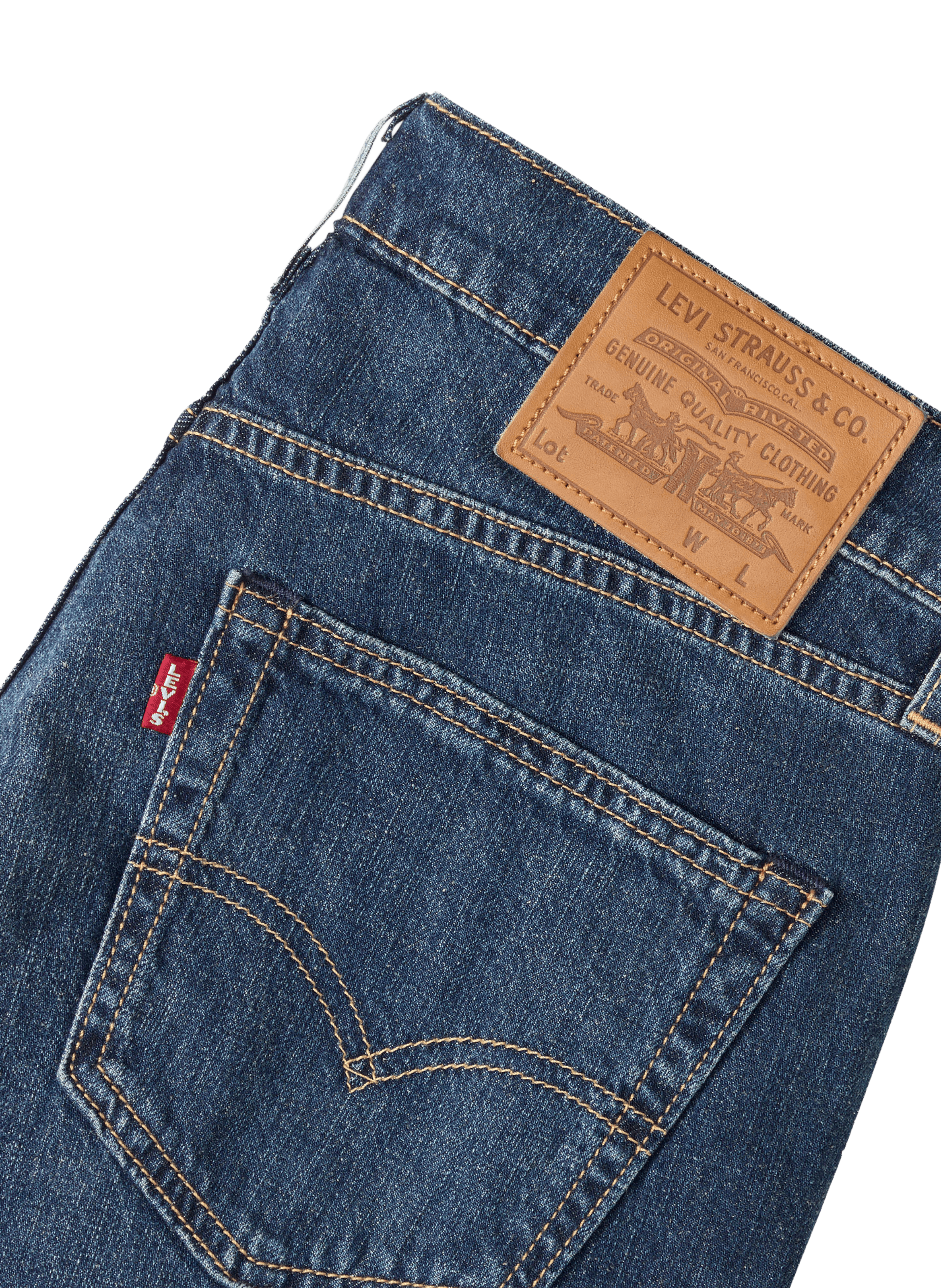 511 straight leg jeans in cotton and linen LEVI'S Blue