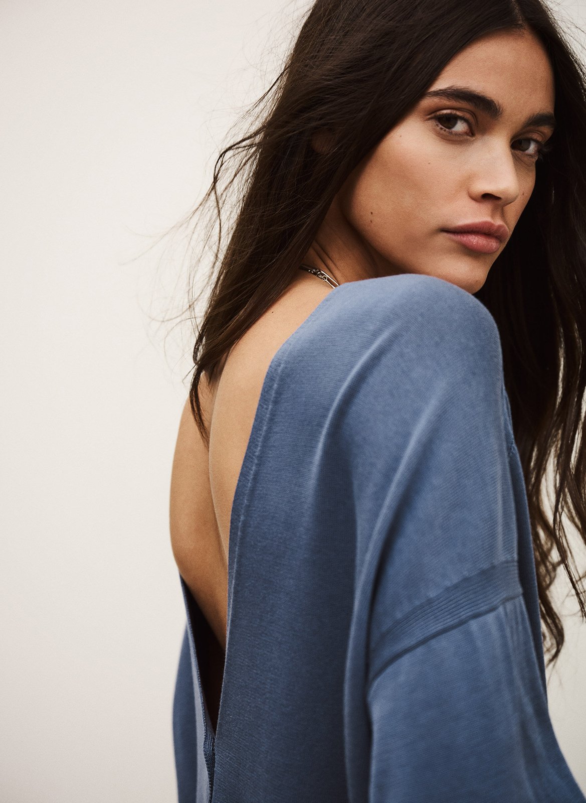 Pull col rond braha BA&SH Bleu