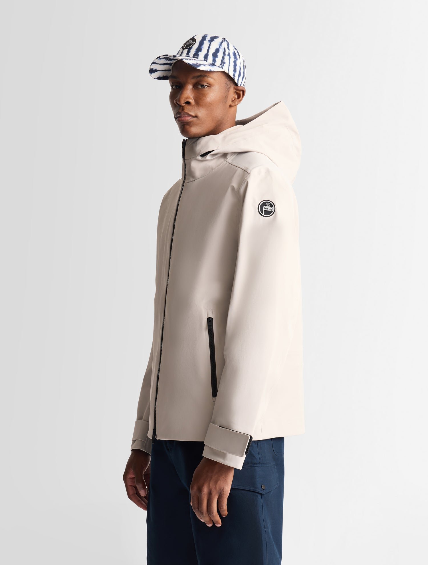 Veste ilanox col capuche coupe regular FUSALP Blanc