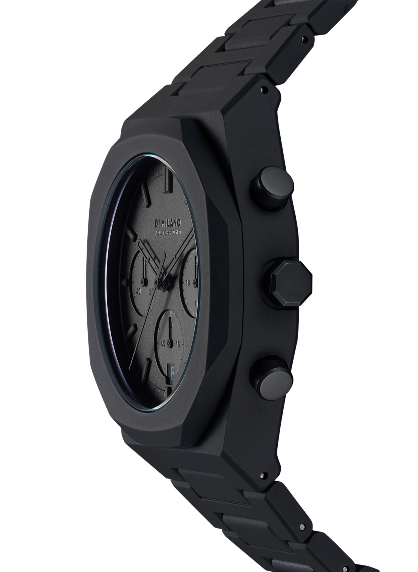 Montre Shadow en polycarbonate D1 MILANO Noir