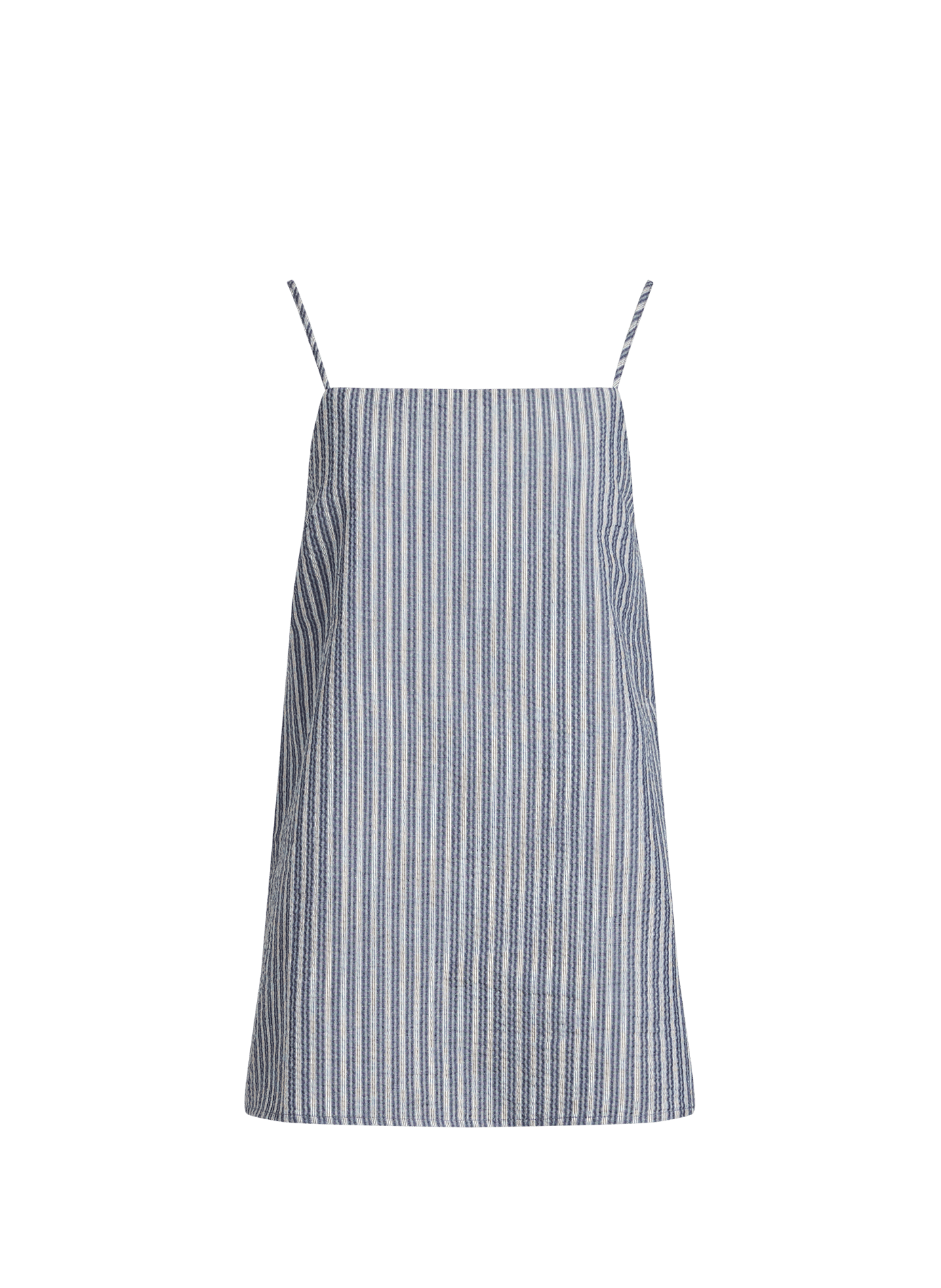 Robe courte ample à rayures OBJECT Bleu