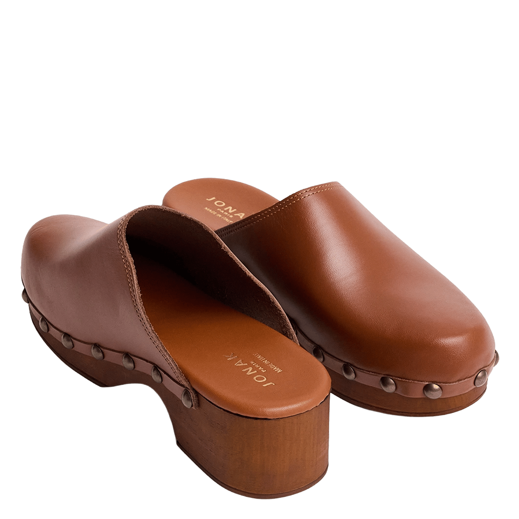 Sabots en cuir naky JONAK Marron