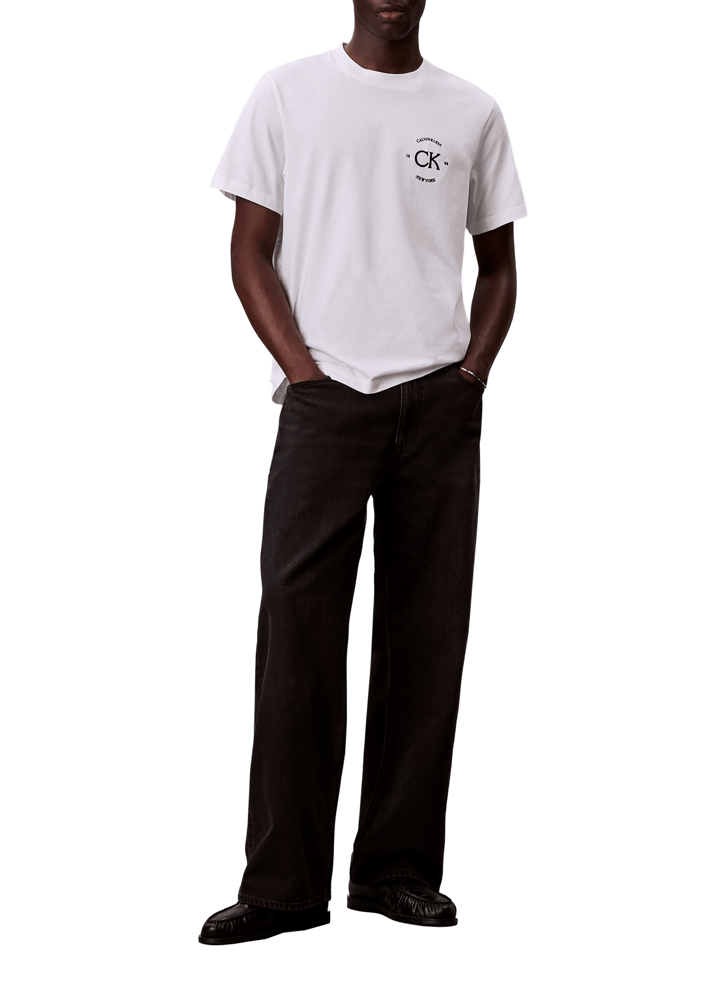 Cotton Logo T-shirt CALVIN KLEIN White