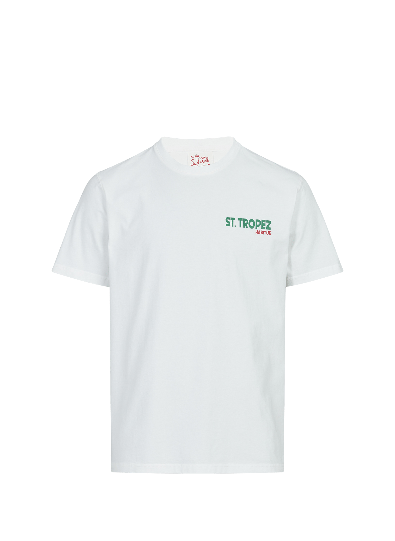 Straight cotton t-shirt MC2 SAINT BARTH White