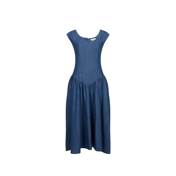 Robe midi Tseya en jean en coton Robe midi Tseya en jean en coton