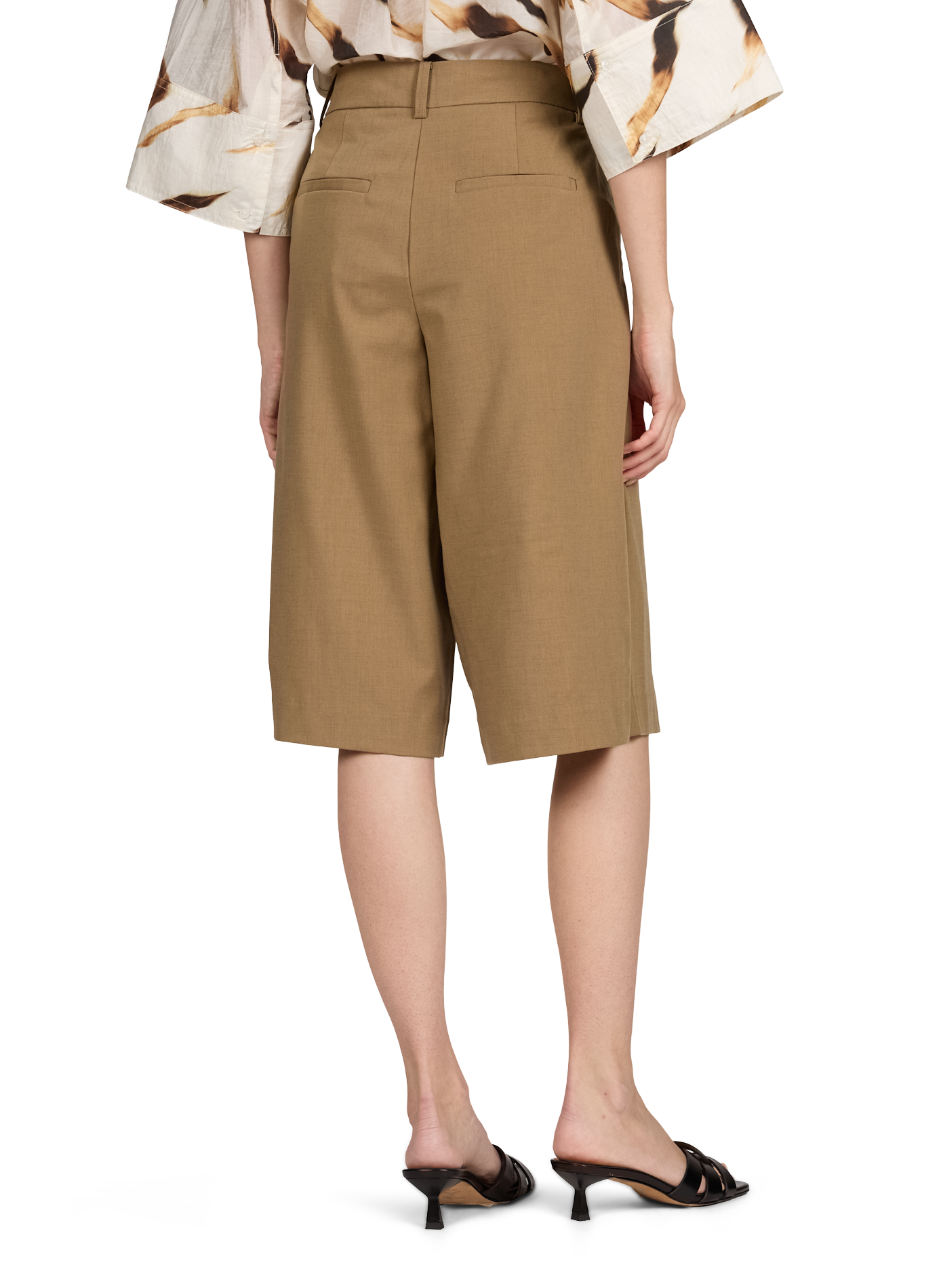 Bermuda Roulambetha à taille mi-haute ROUGE EDIT Marron