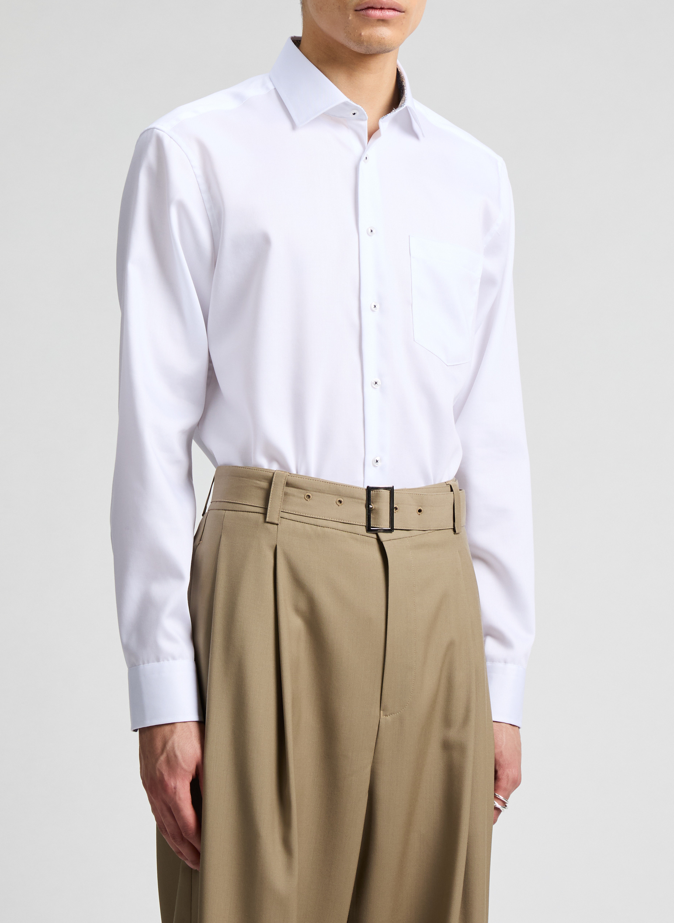 Linen shirt SEIDENSTICKER White