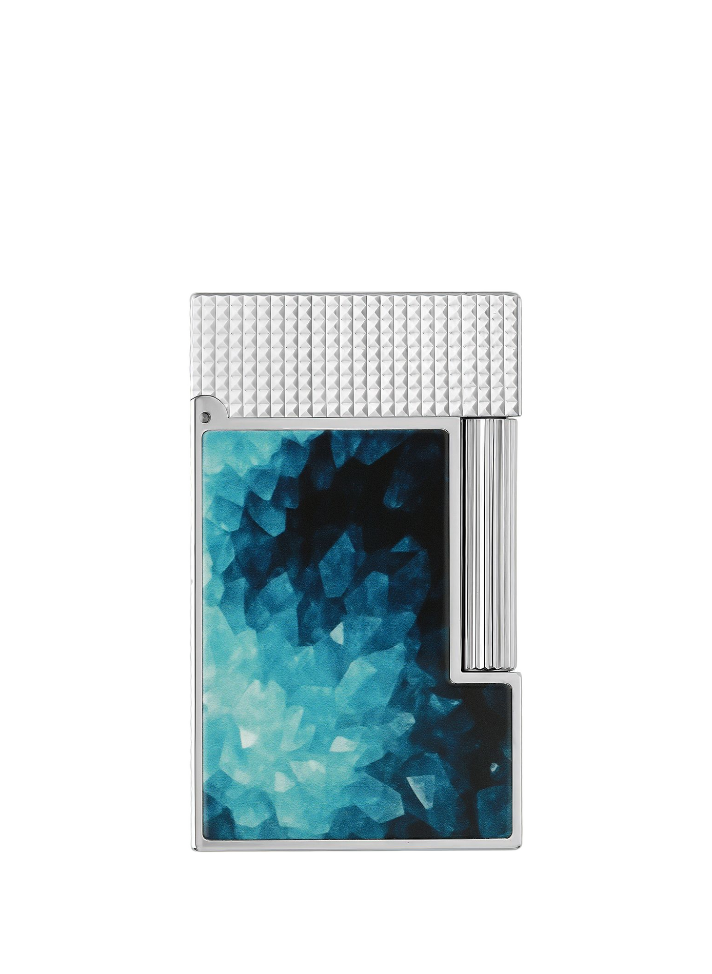 Zwei lackierte Wäschekörbe Geode S.T. DUPONT Blau