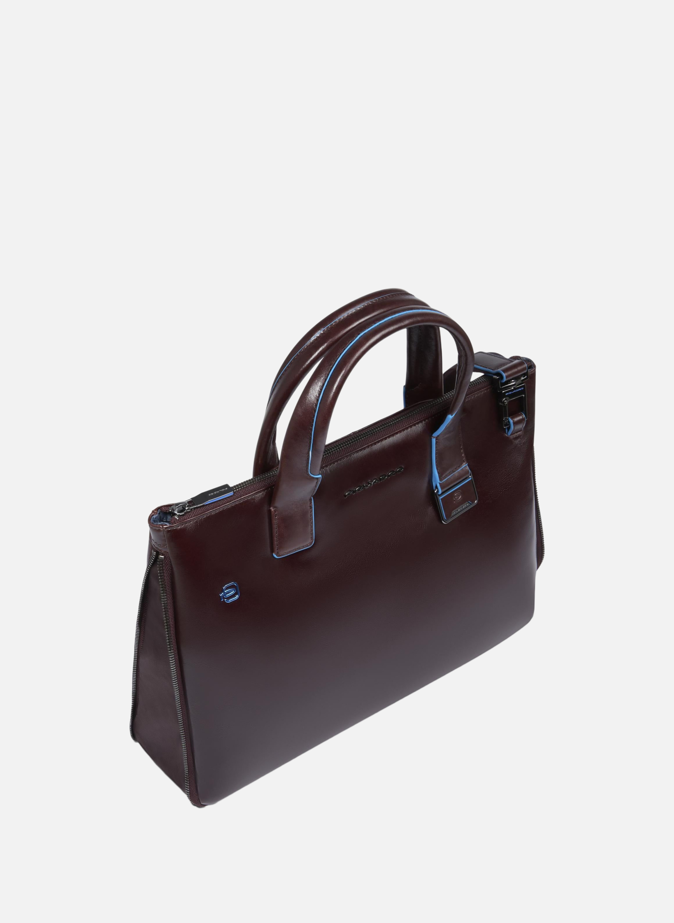 Sac à ordinateur mince 14" personnalisable PIQUADRO Marron