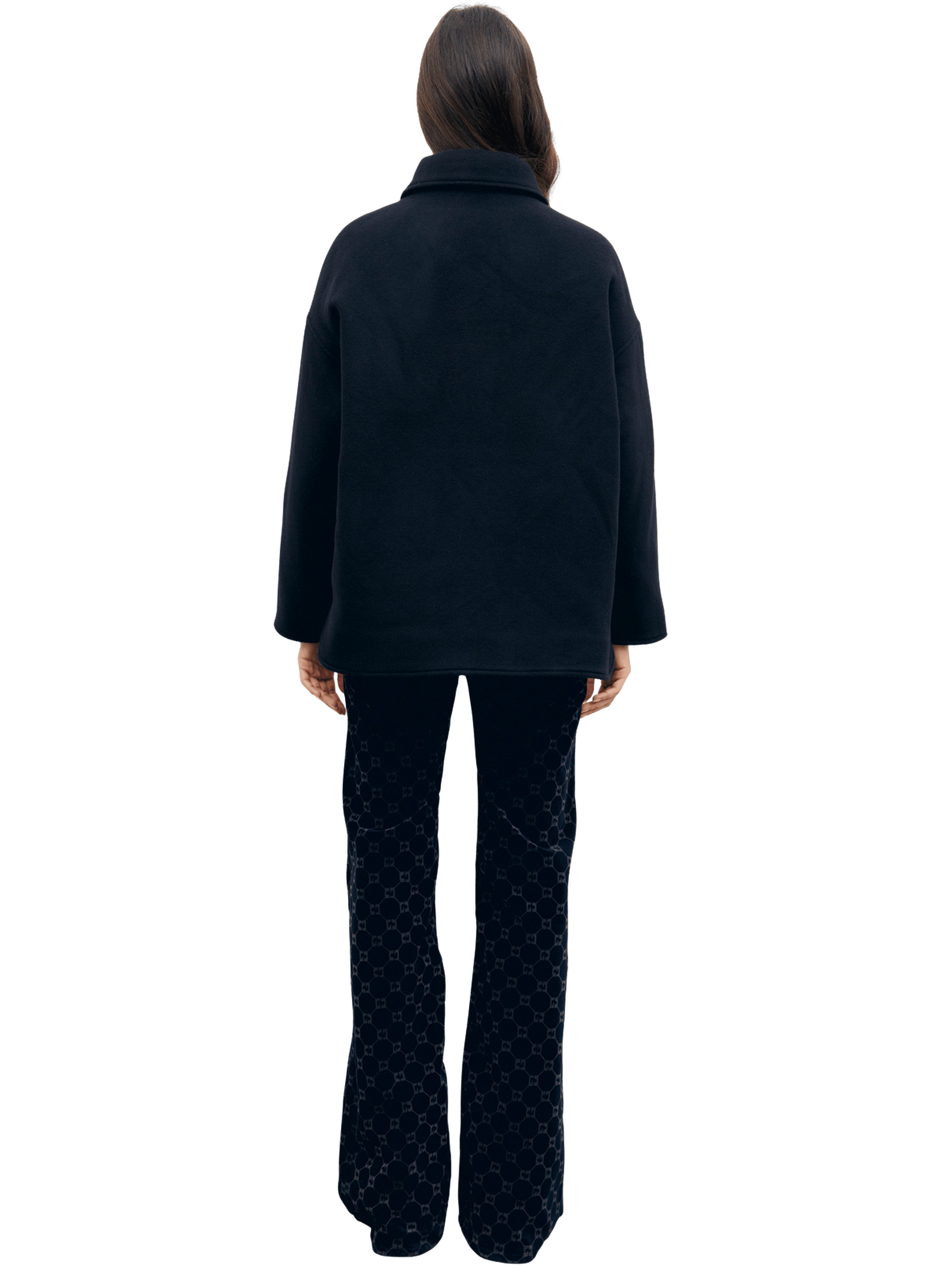 Manteau court à poches à rabat - alee GERARD DAREL Noir