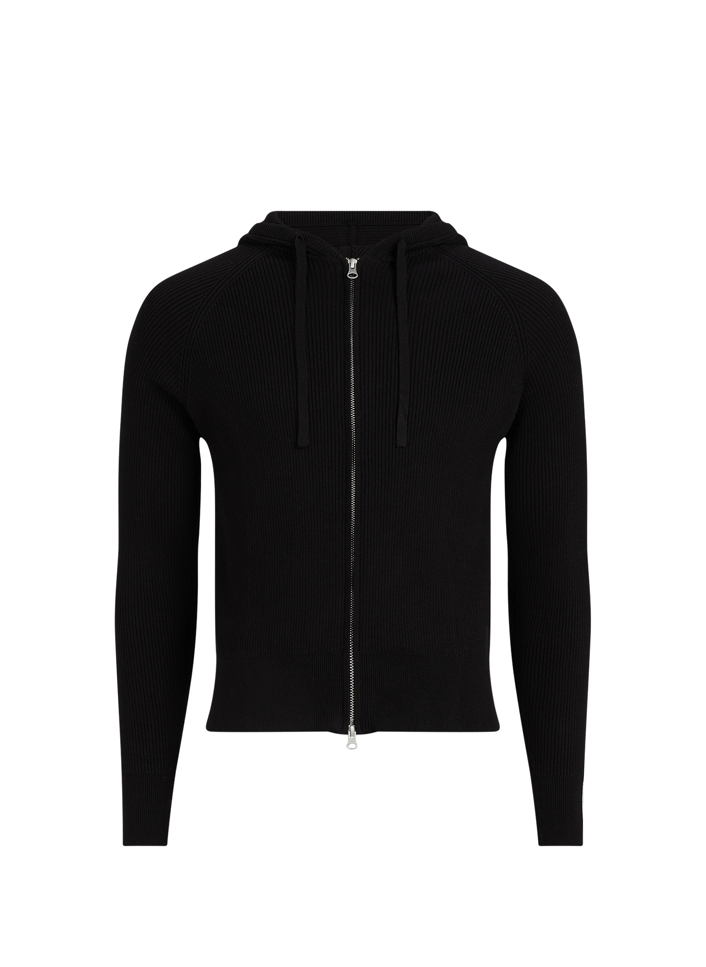 Straight cotton hooded jumper CARRER Black