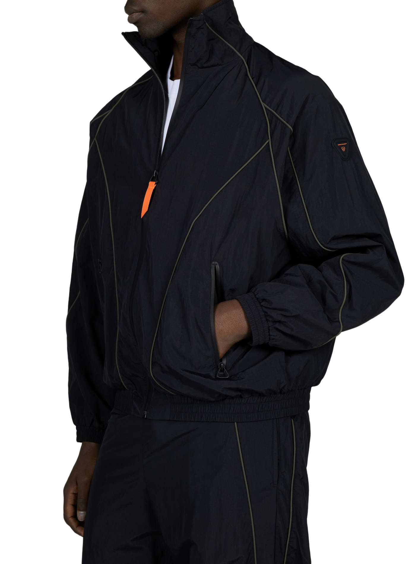 High-neck windbreaker jacket GERTRUDE Black