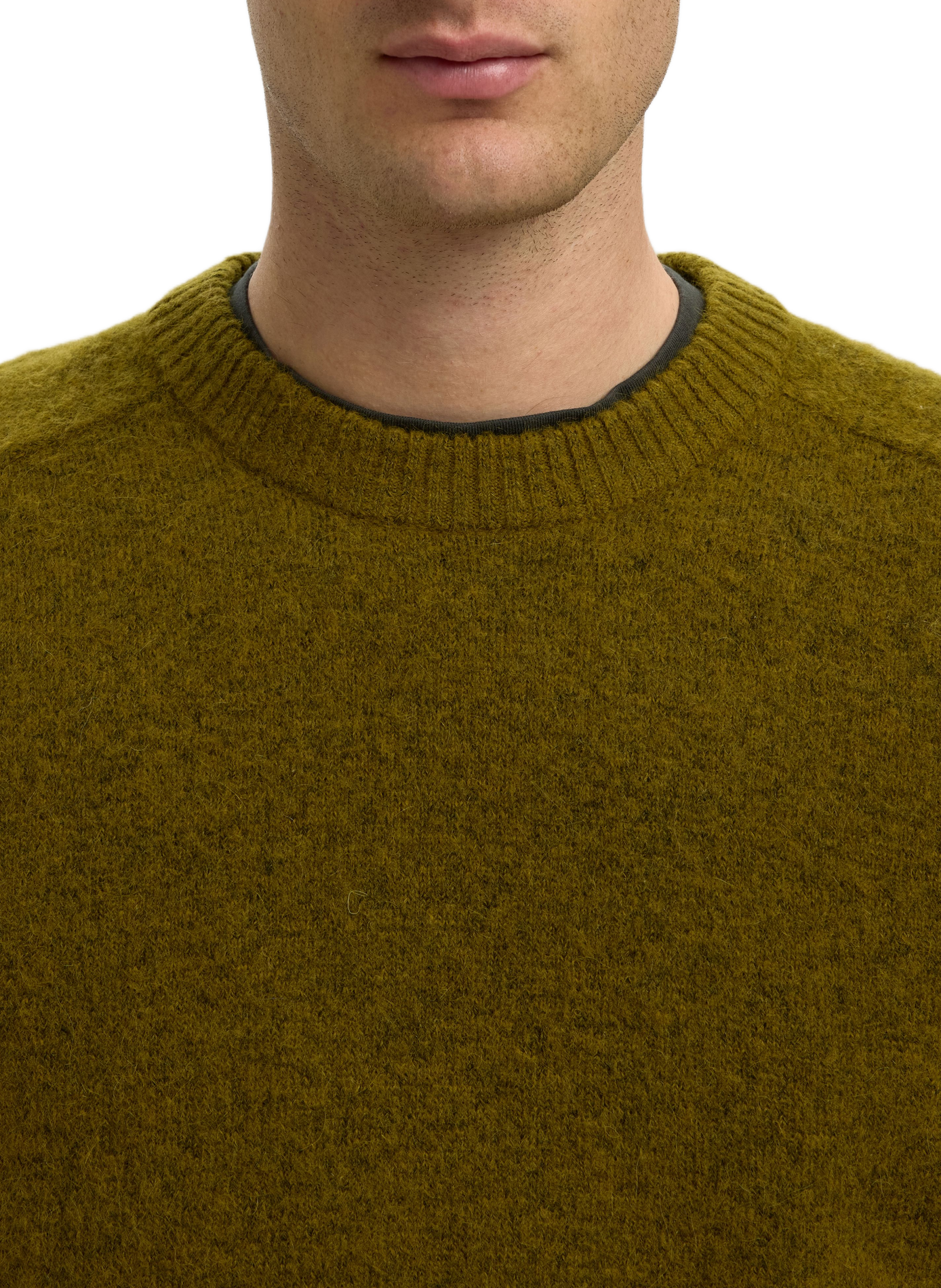 Cotton-blend jumper SELECTED Green
