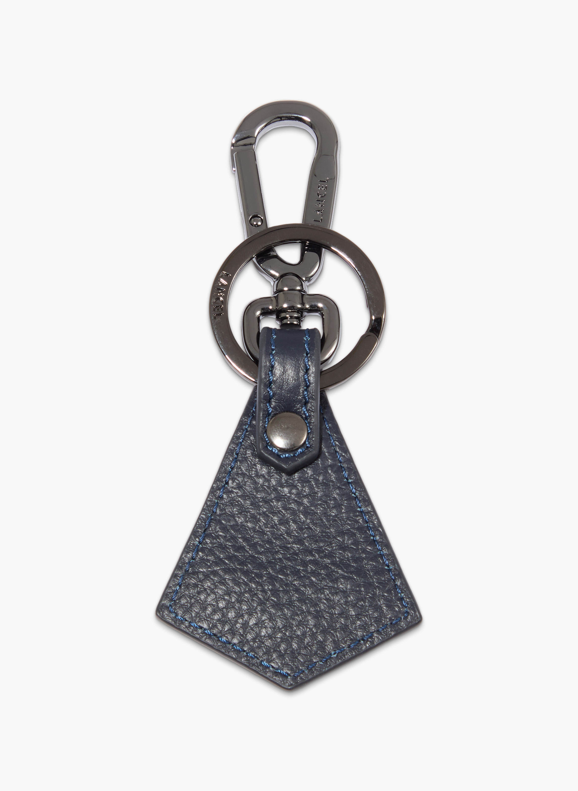 Piramidevormige Lancel-sleutelhanger - petrolblauw LANCEL Blauw