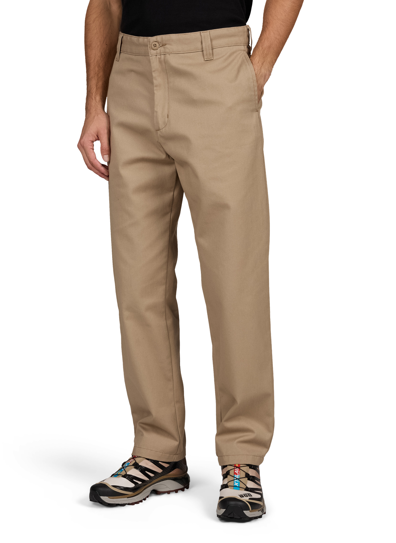 Straight cotton-blend trousers CARHARTT WIP Beige