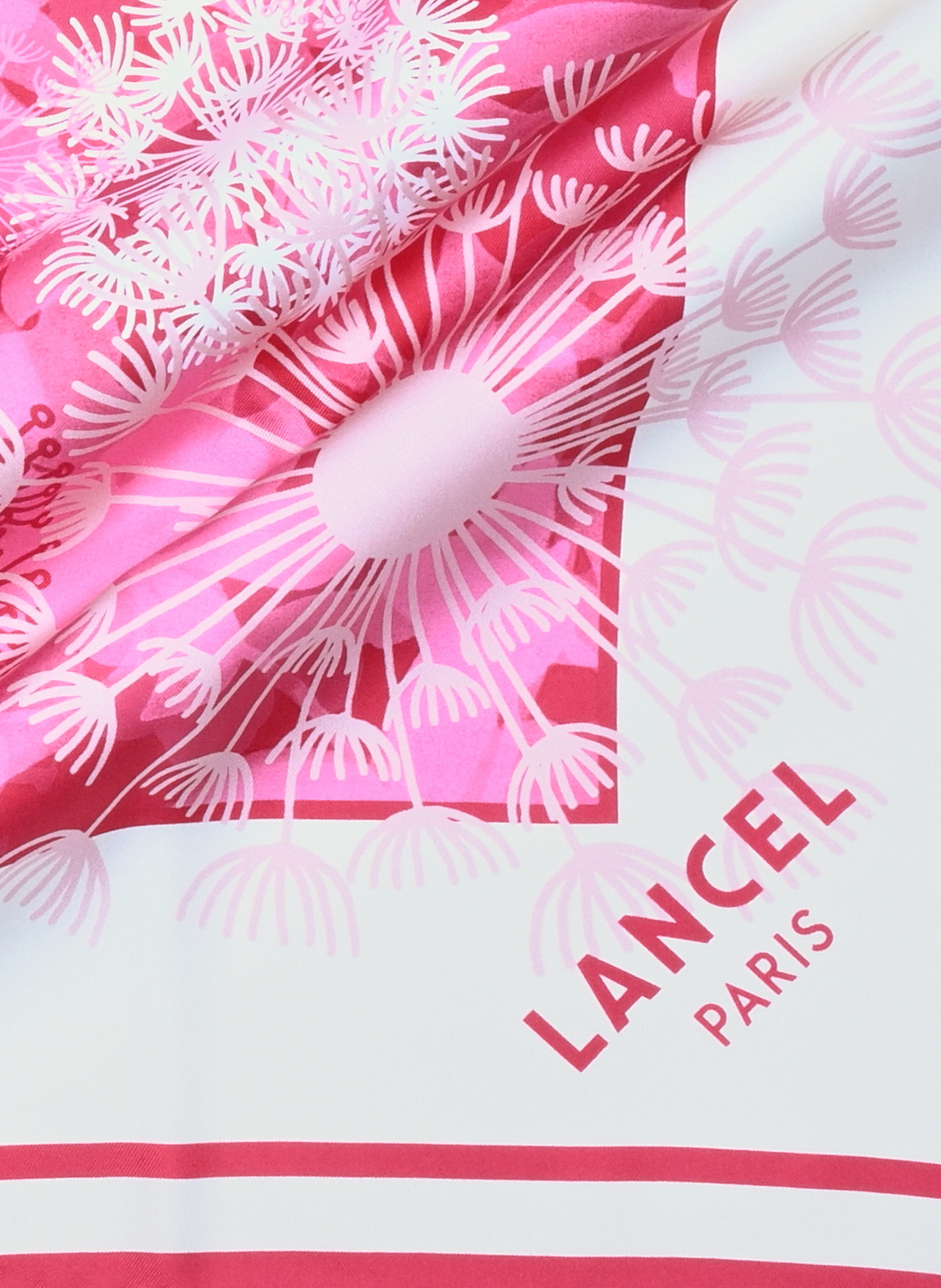 Carré de soie 90 motif fireworks de lancel LANCEL Violet