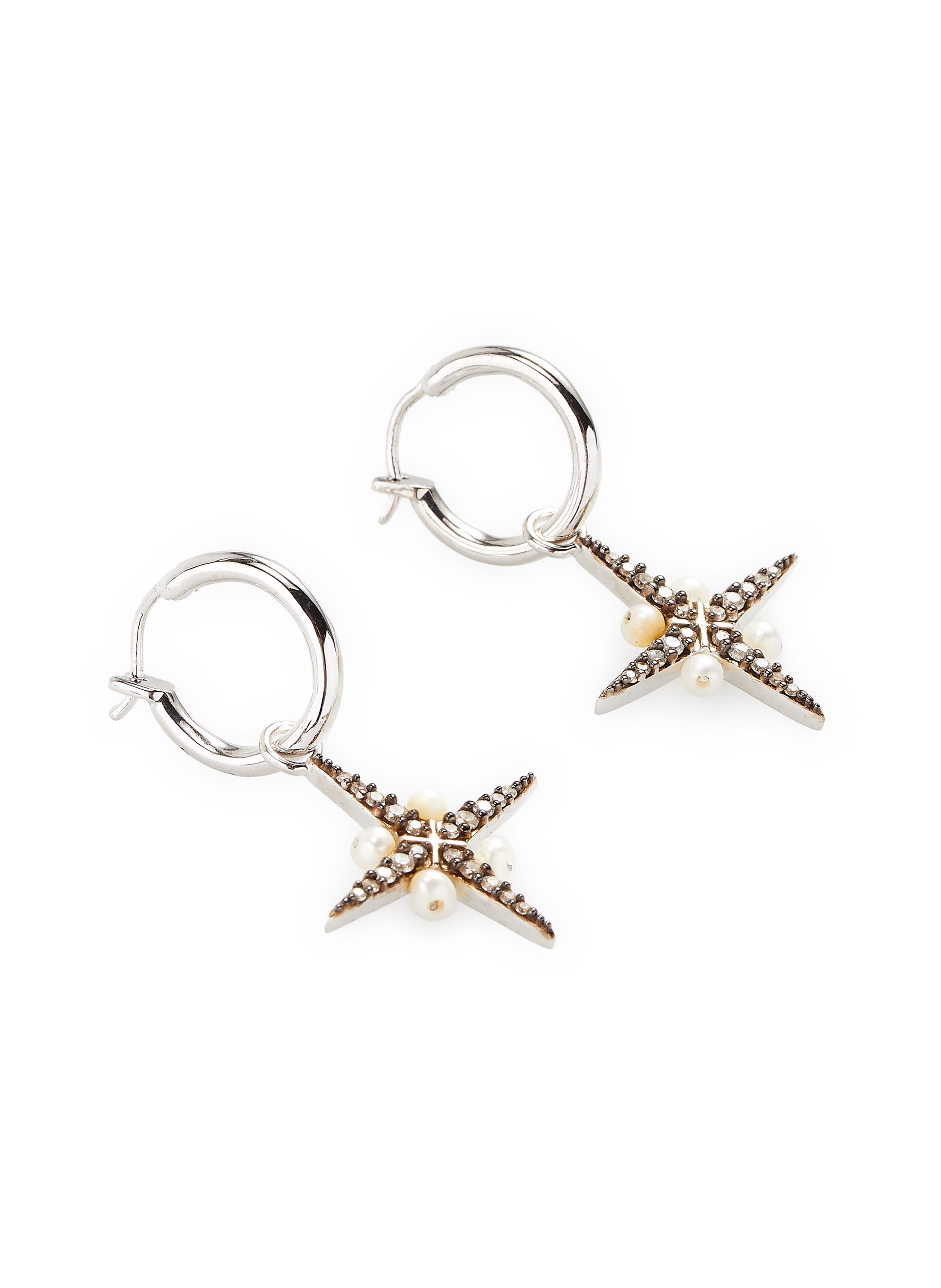Boucles d'oreille Noth Star Pearl